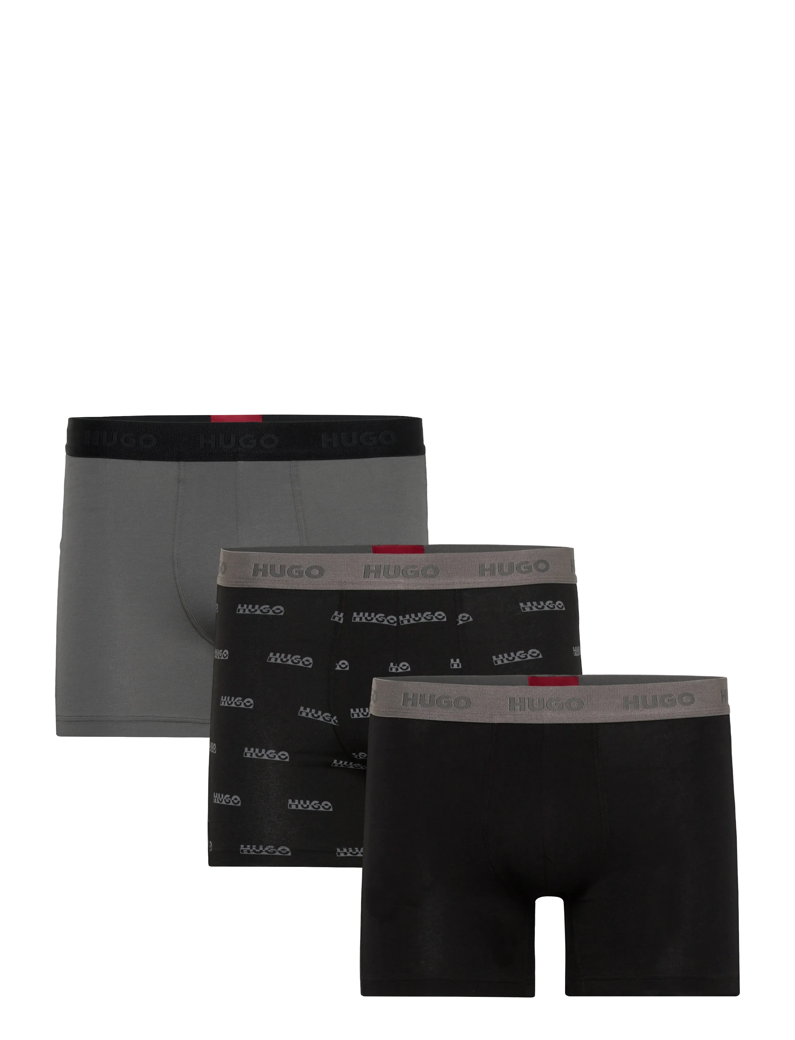 HUGO BOXERBR TRIPLET GIFT - Underbukser - BLACK / grey