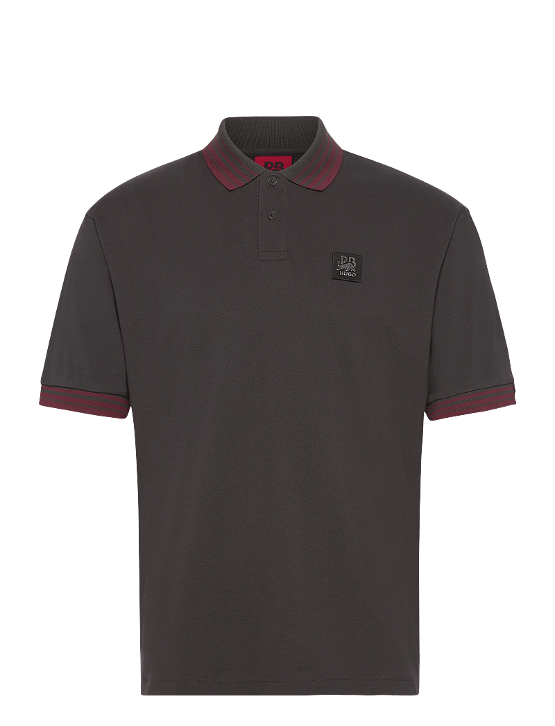 HUGO - Dizgi_RB - kortærmede poloer - dark brown - 0