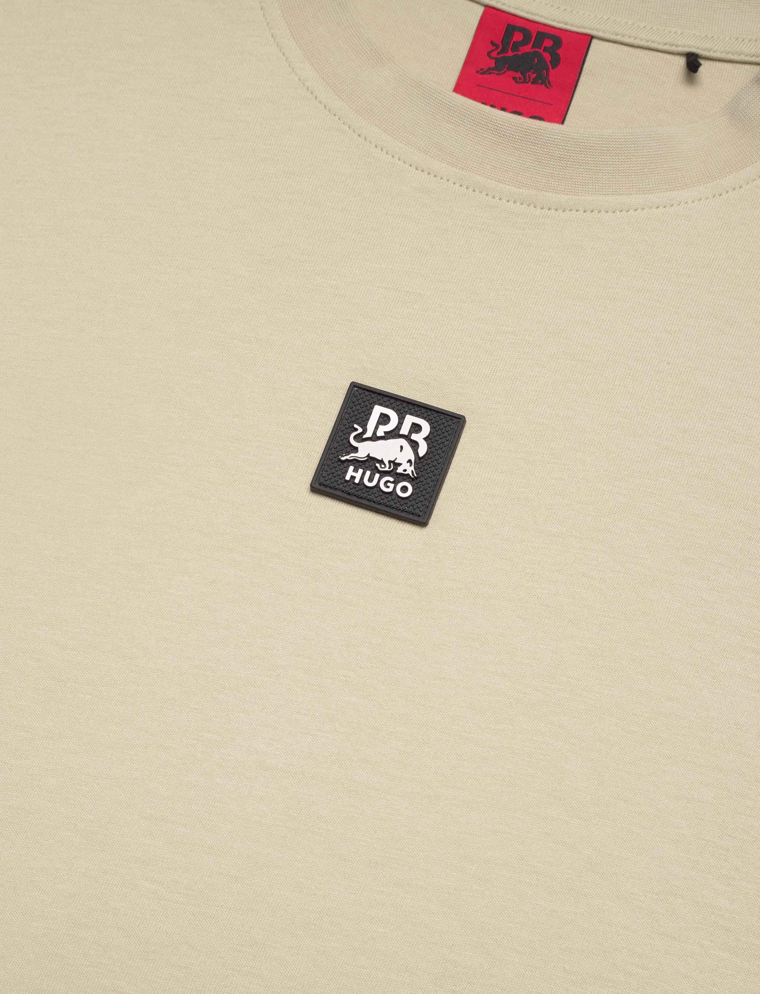 HUGO - Dogos_RB - lühikeste varrukatega t-särgid - light beige - 2