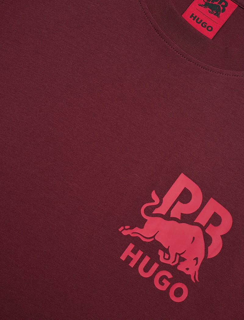 HUGO - Dartox_RB - short-sleeved t-shirts - dark red - 2