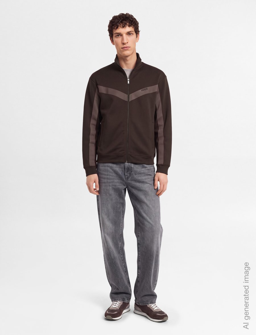 HUGO - Darti - sweatshirts - brown overflow - 0