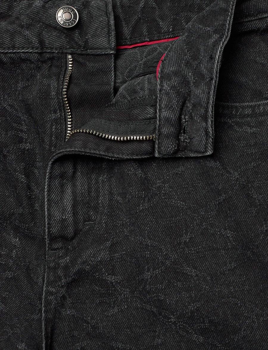 HUGO - Gealena_3 - hosen mit weitem bein - charcoal - 3