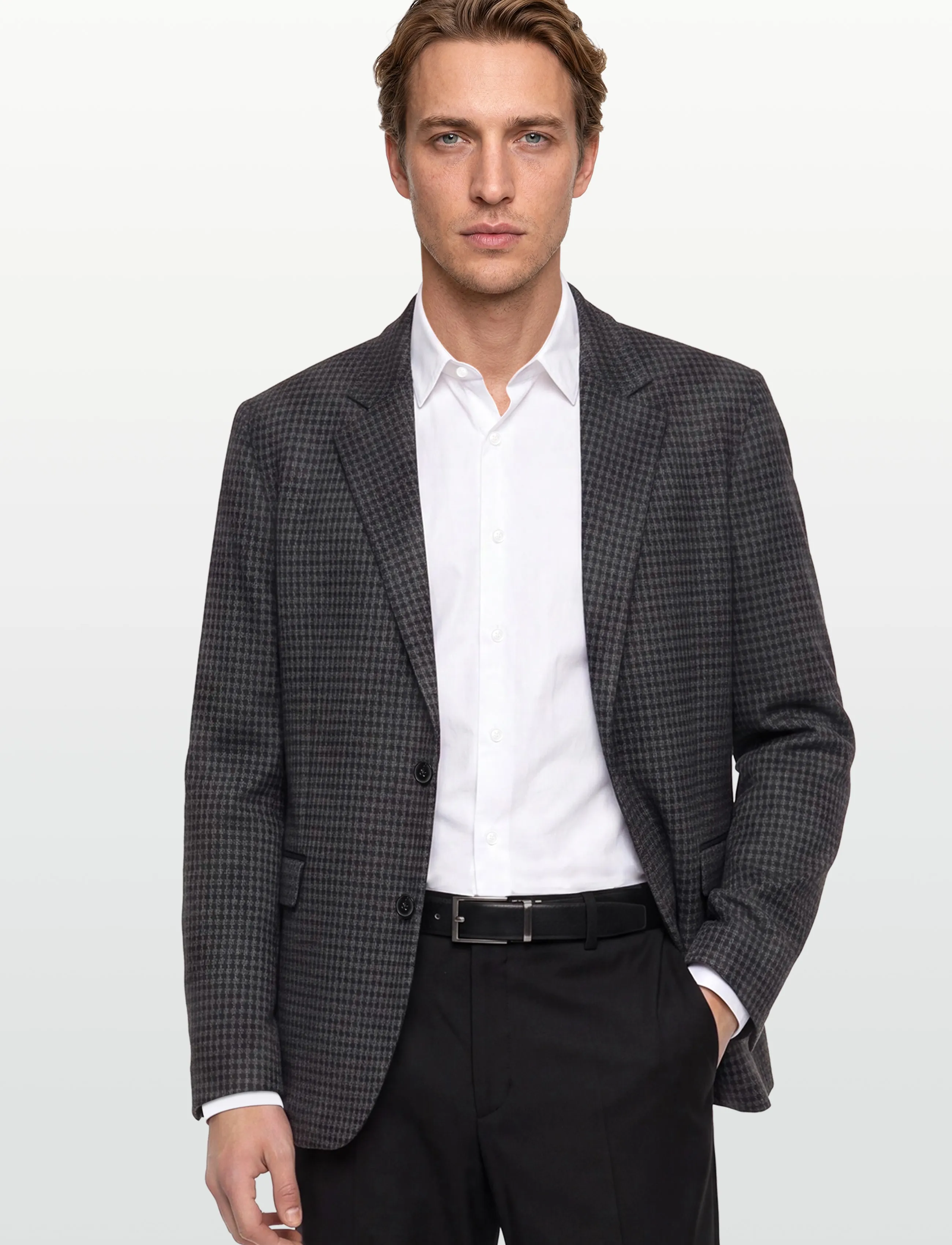 HUGO - Anton254F1J-H - Ühe rinnatisega pintsakud - open grey - 0