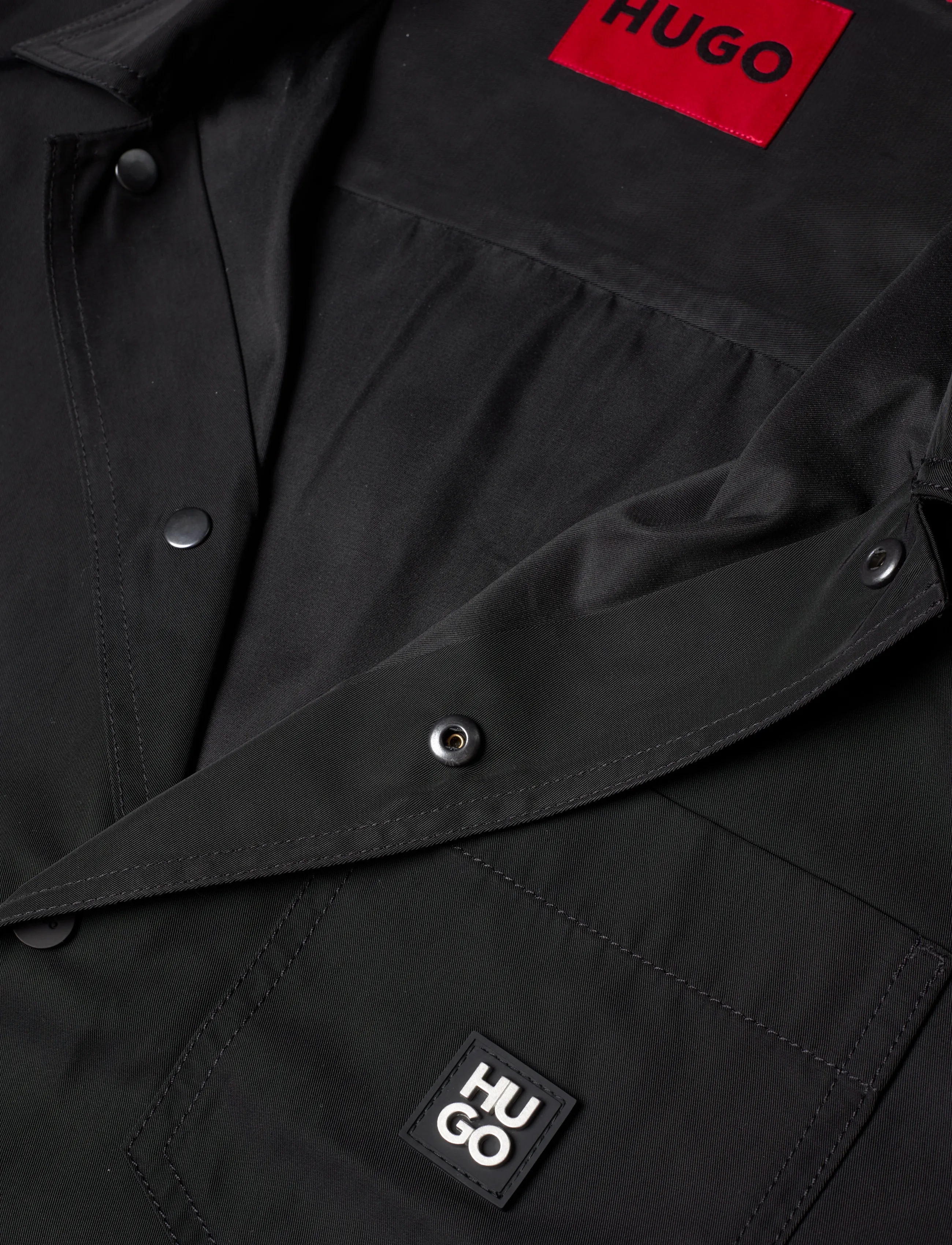 HUGO - Enaso - overshirts - black - 2