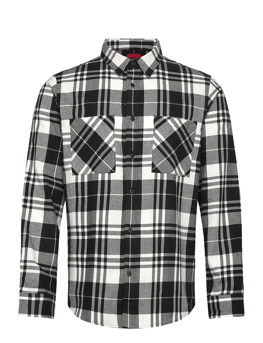 HUGO - Egrin - chemises en flanelle - black - 0