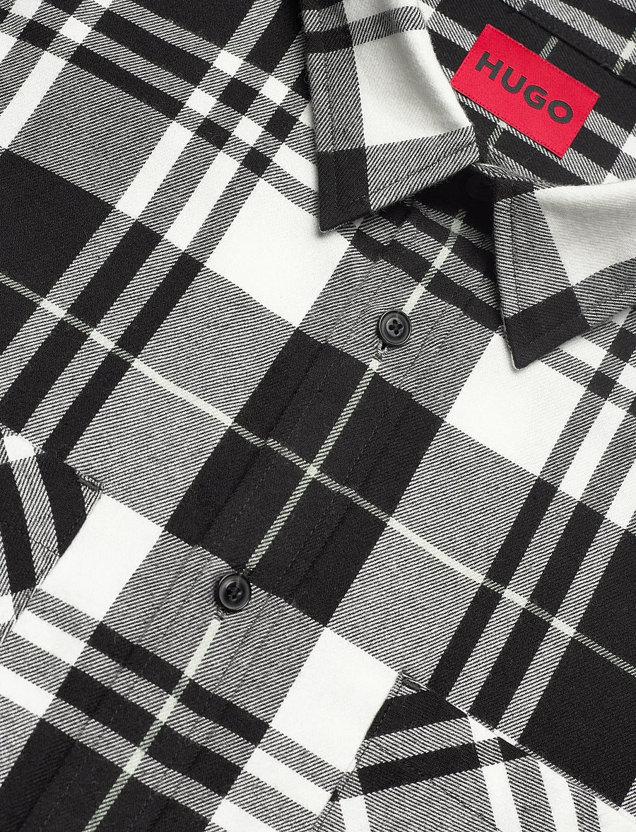HUGO - Egrin - chemises en flanelle - black - 3
