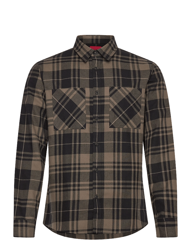 HUGO - Egrin - flanellsärgid - medium grey - 0