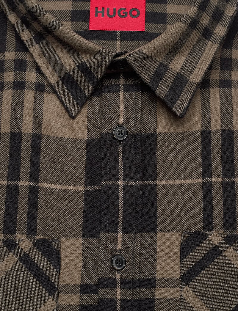 HUGO - Egrin - flanellsärgid - medium grey - 2