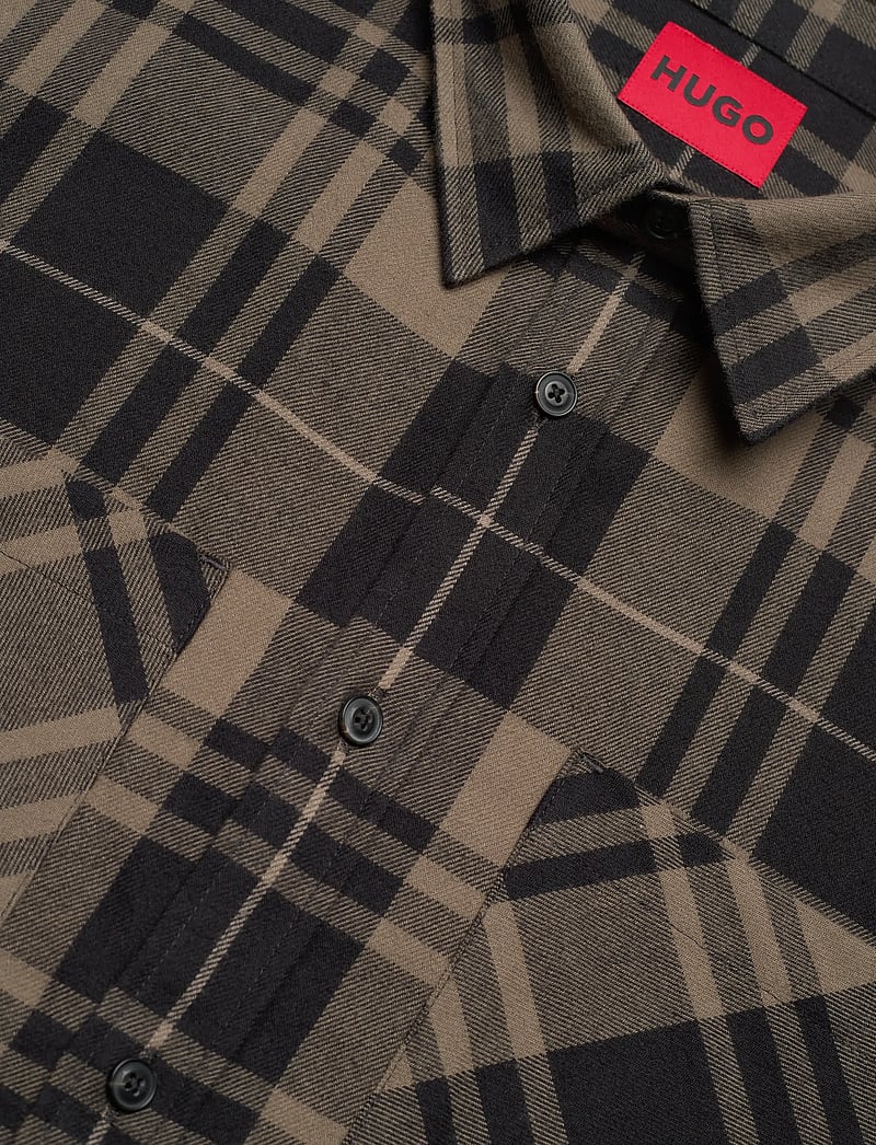 HUGO - Egrin - flanellsärgid - medium grey - 3