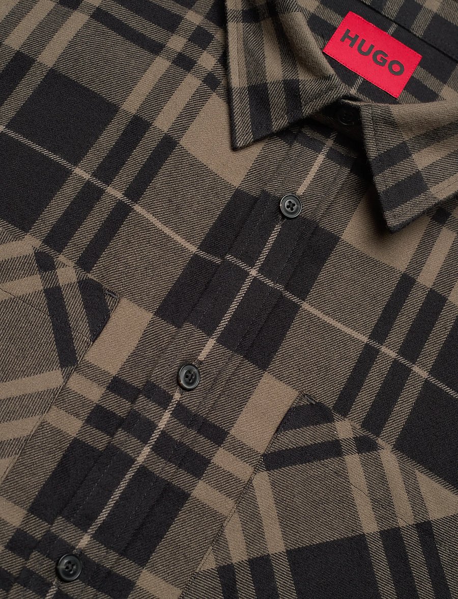 HUGO - Egrin - flanellskjortor - medium grey - 3