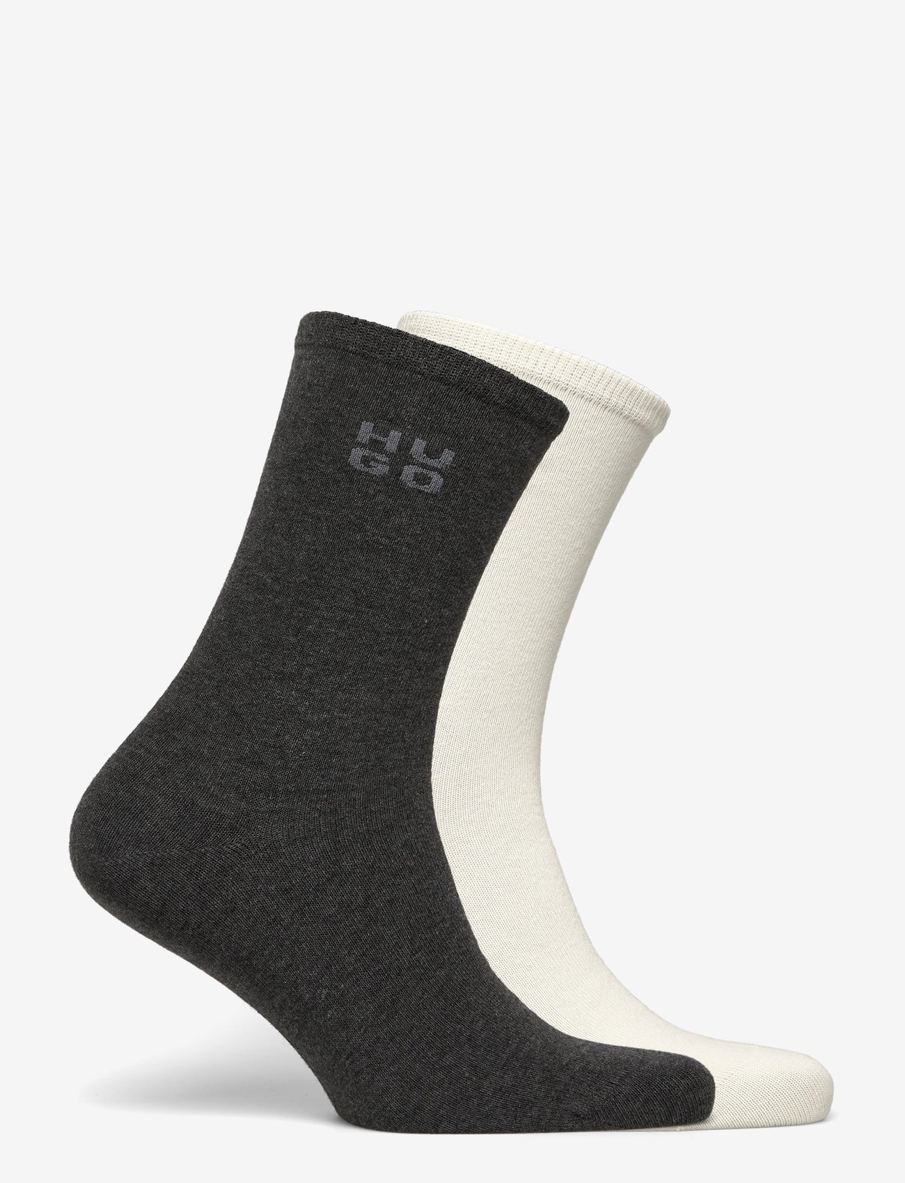 HUGO - 2P RS UNI LOGO CC W - almindelige strømper - medium grey - 1