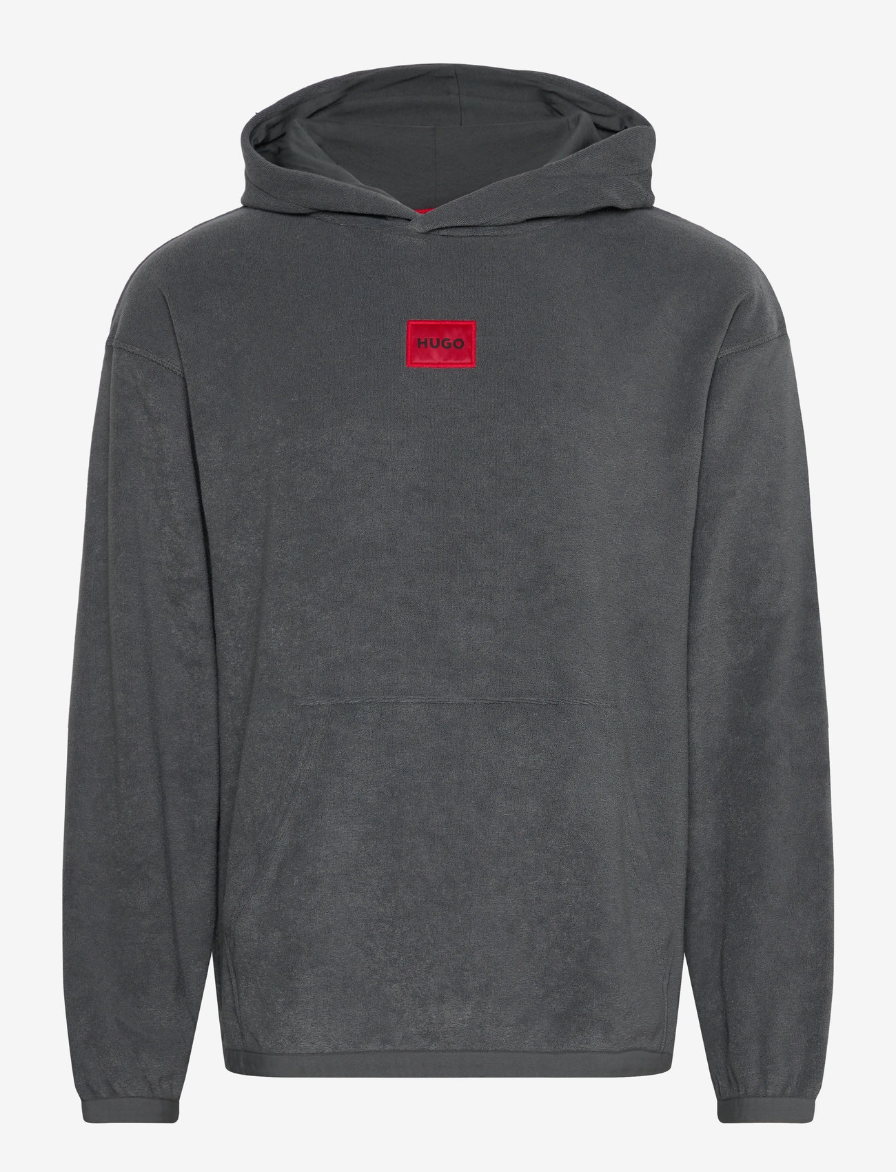 HUGO - TERRY hoodie - dark grey - 0