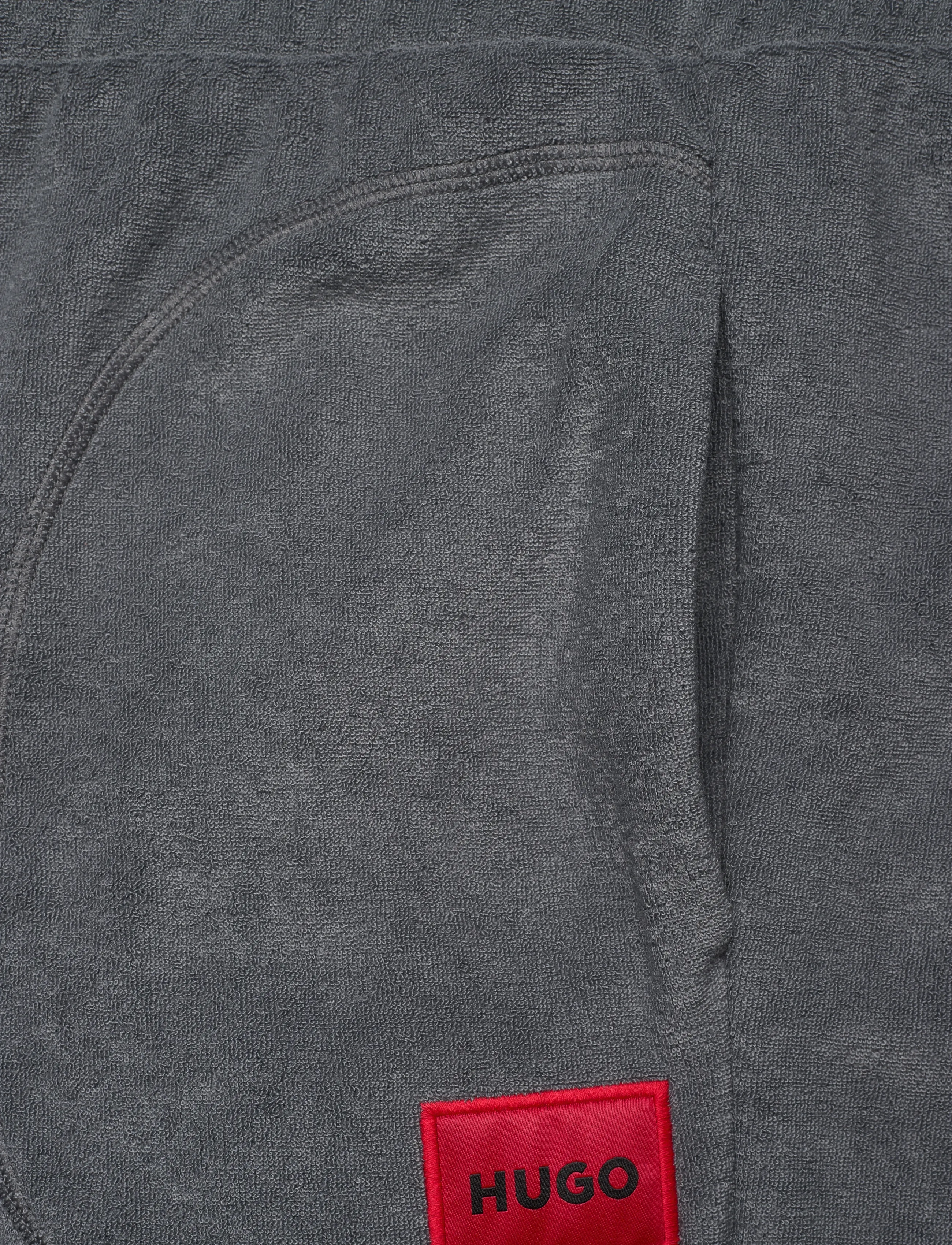 HUGO - TERRY pant - Ööriided - dark grey - 2