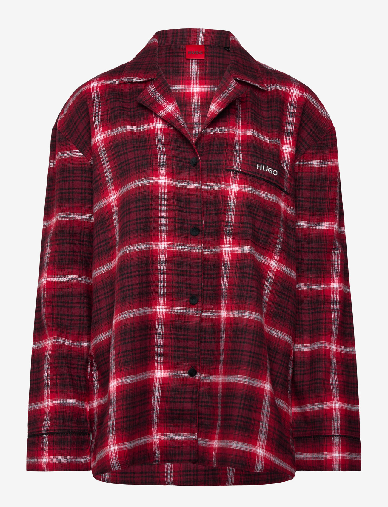 HUGO - FLANNEL CHECK_SHIRT - pikkade varrukatega särgid - open red - 0