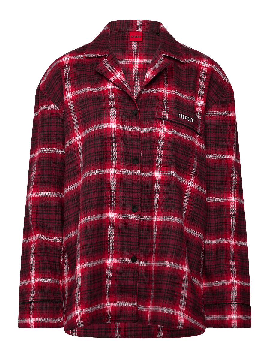 HUGO - FLANNEL CHECK_SHIRT - langärmlige hemden - open red - 0