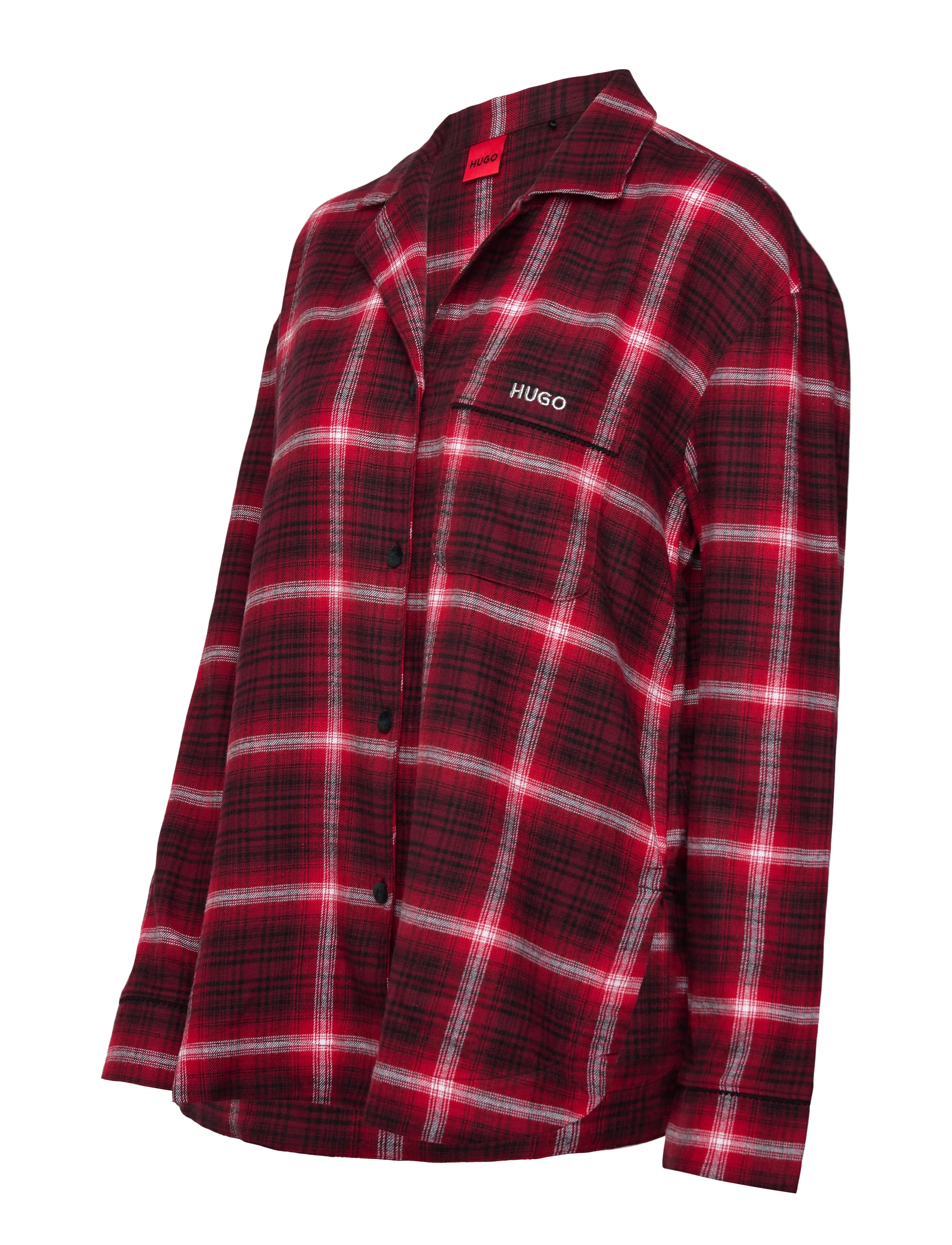 HUGO - FLANNEL CHECK_SHIRT - langärmlige hemden - open red - 2
