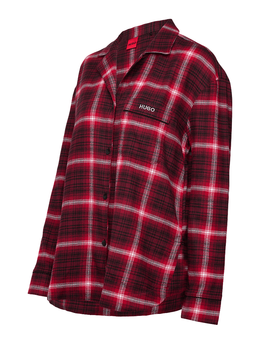 HUGO - FLANNEL CHECK_SHIRT - langärmlige hemden - open red - 2