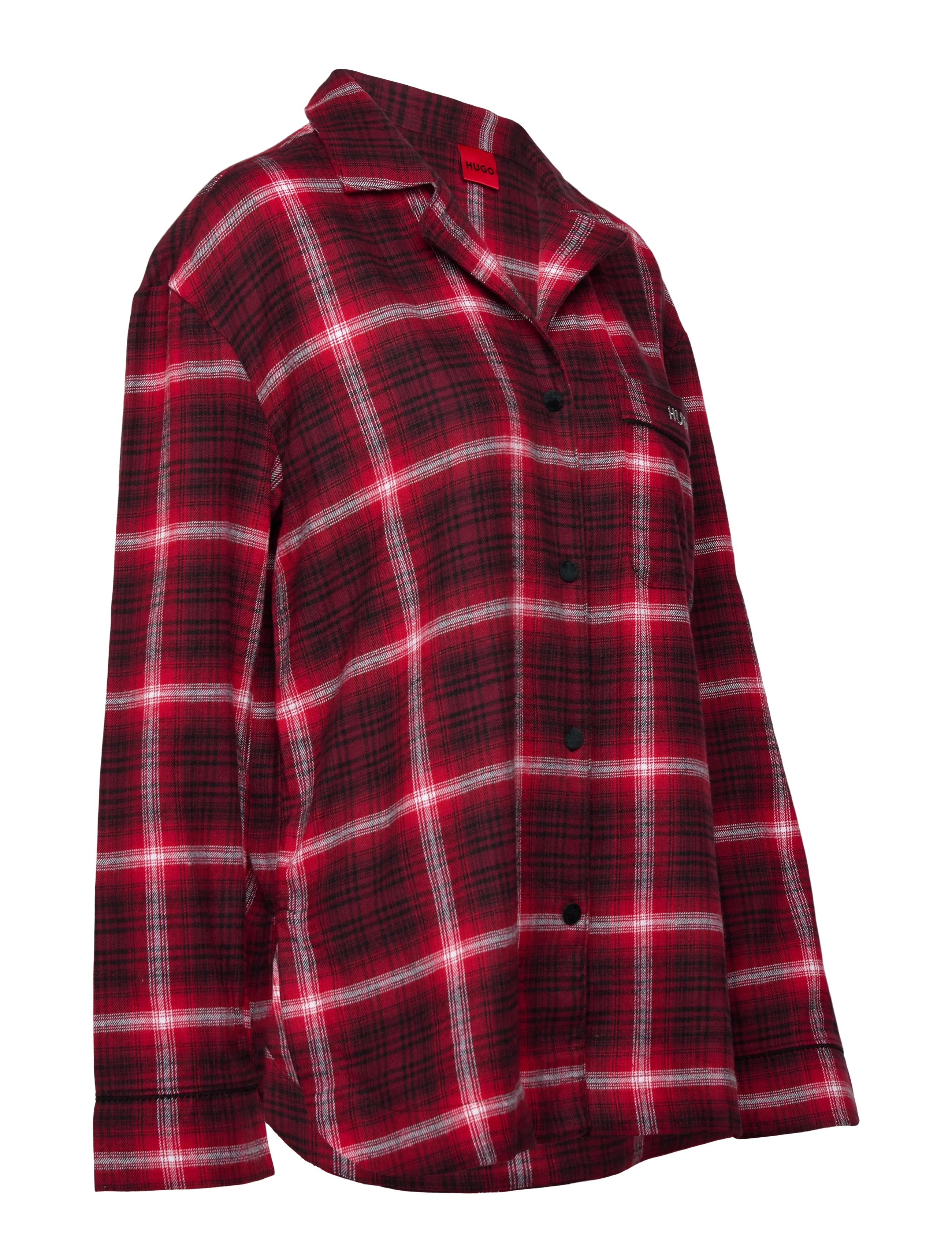 HUGO - FLANNEL CHECK_SHIRT - langärmlige hemden - open red - 3