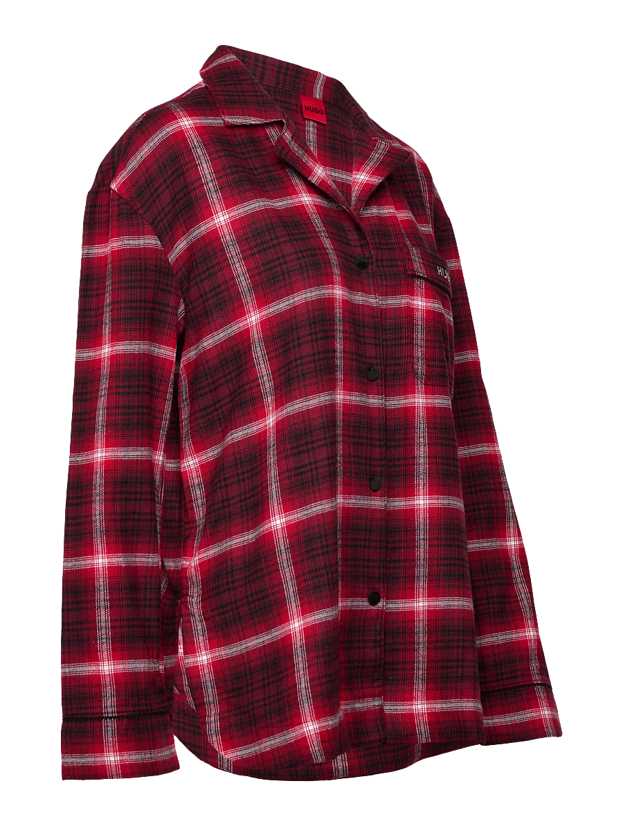 HUGO - FLANNEL CHECK_SHIRT - langärmlige hemden - open red - 3