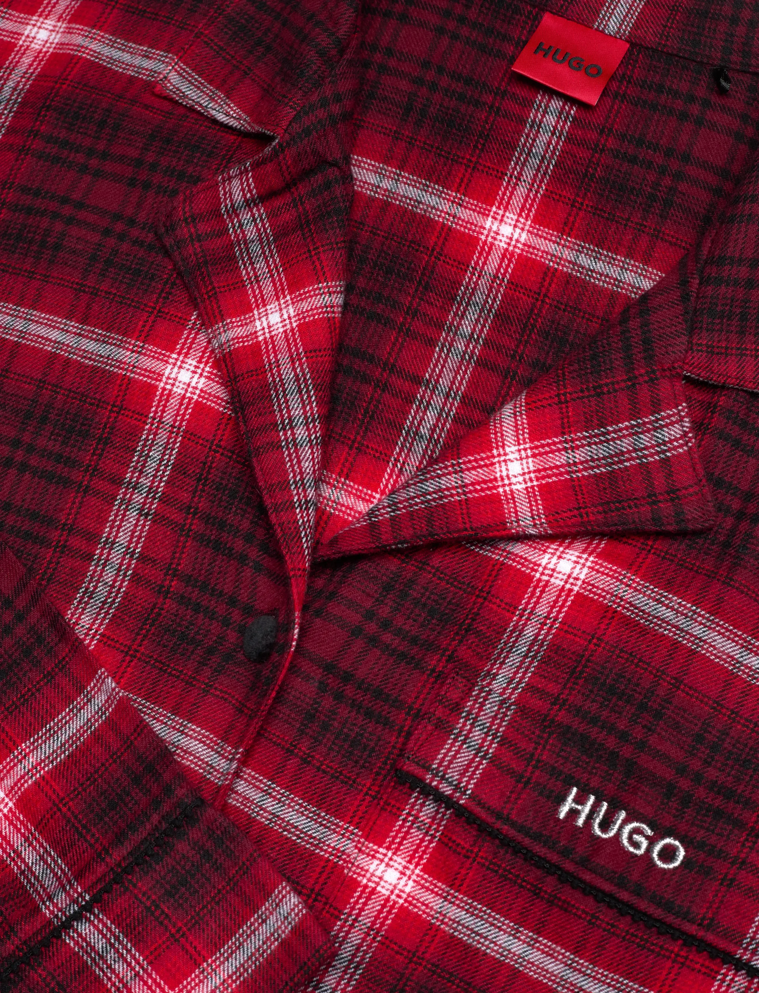 HUGO - FLANNEL CHECK_SHIRT - langärmlige hemden - open red - 4