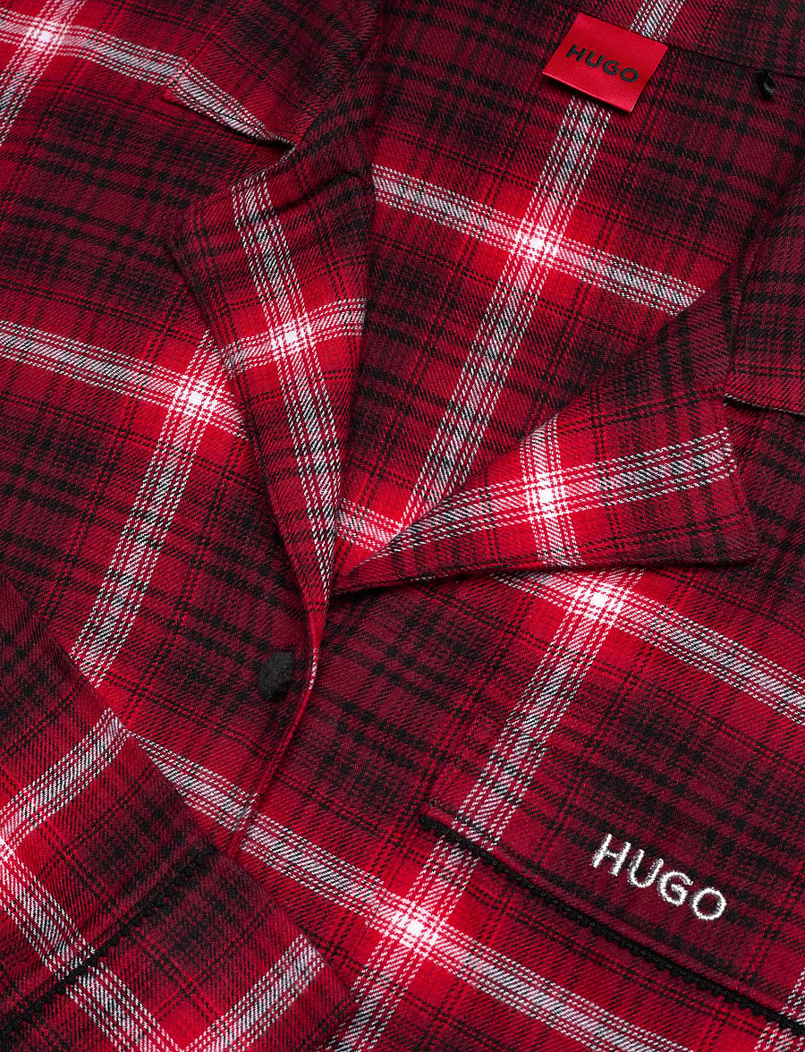 HUGO - FLANNEL CHECK_SHIRT - langärmlige hemden - open red - 4