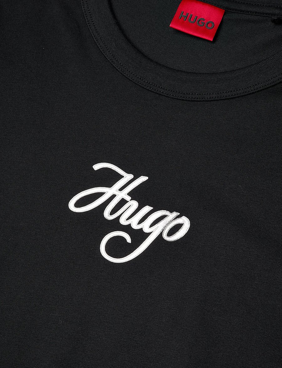 HUGO - Destrel_3 - t-shirts - black - 5