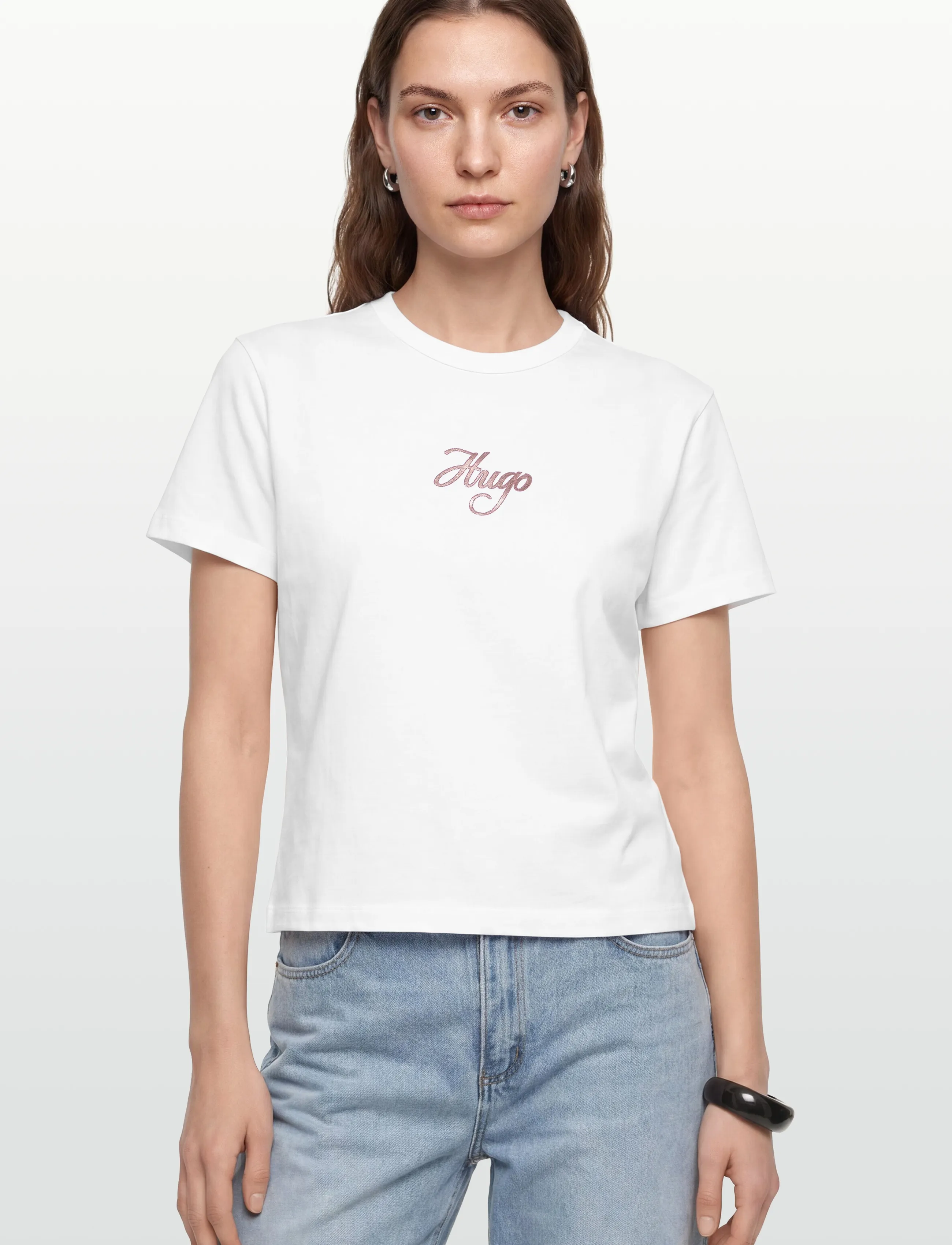 HUGO - Destrel_3 - t-shirts - white - 3