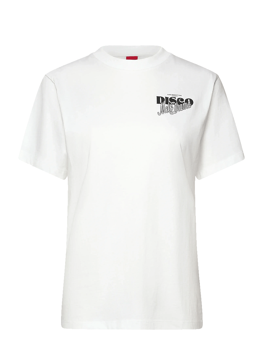 HUGO - Vintage Tee_18 - t-shirts - white - 0