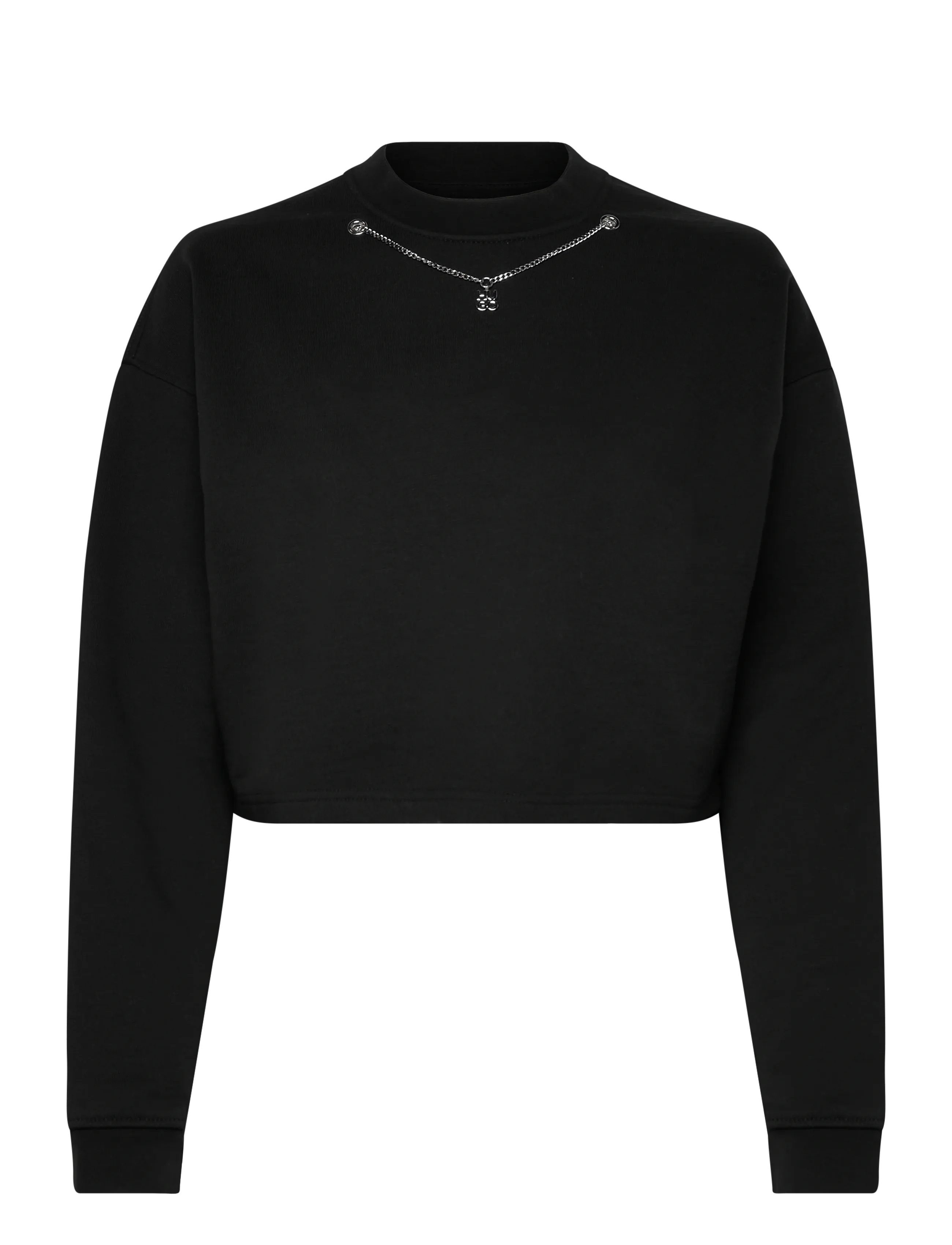 HUGO Dannecel, S, Black, Crop Overdele > Crop Overdele Med Lange Ærmer, Dame