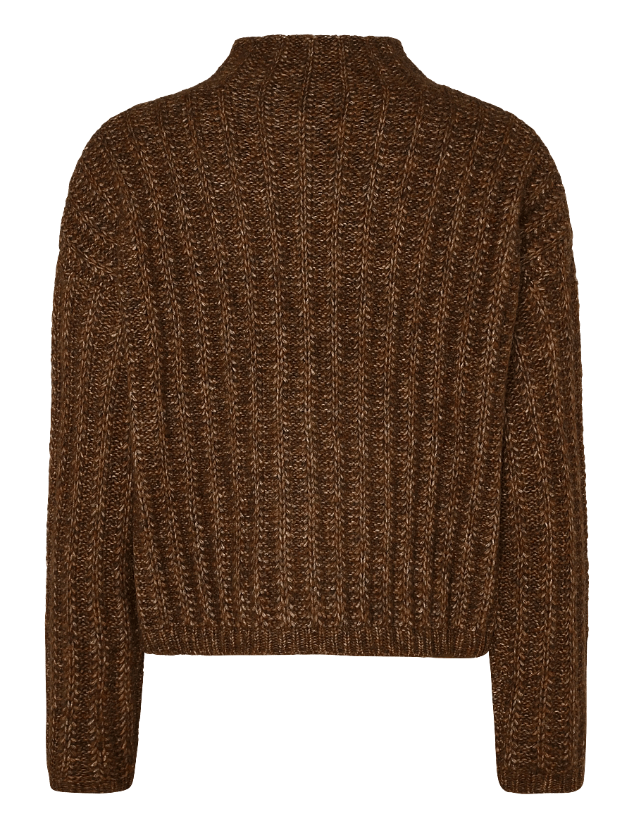 HUGO - Safineyny - stickade tröjor - brown overflow - 1