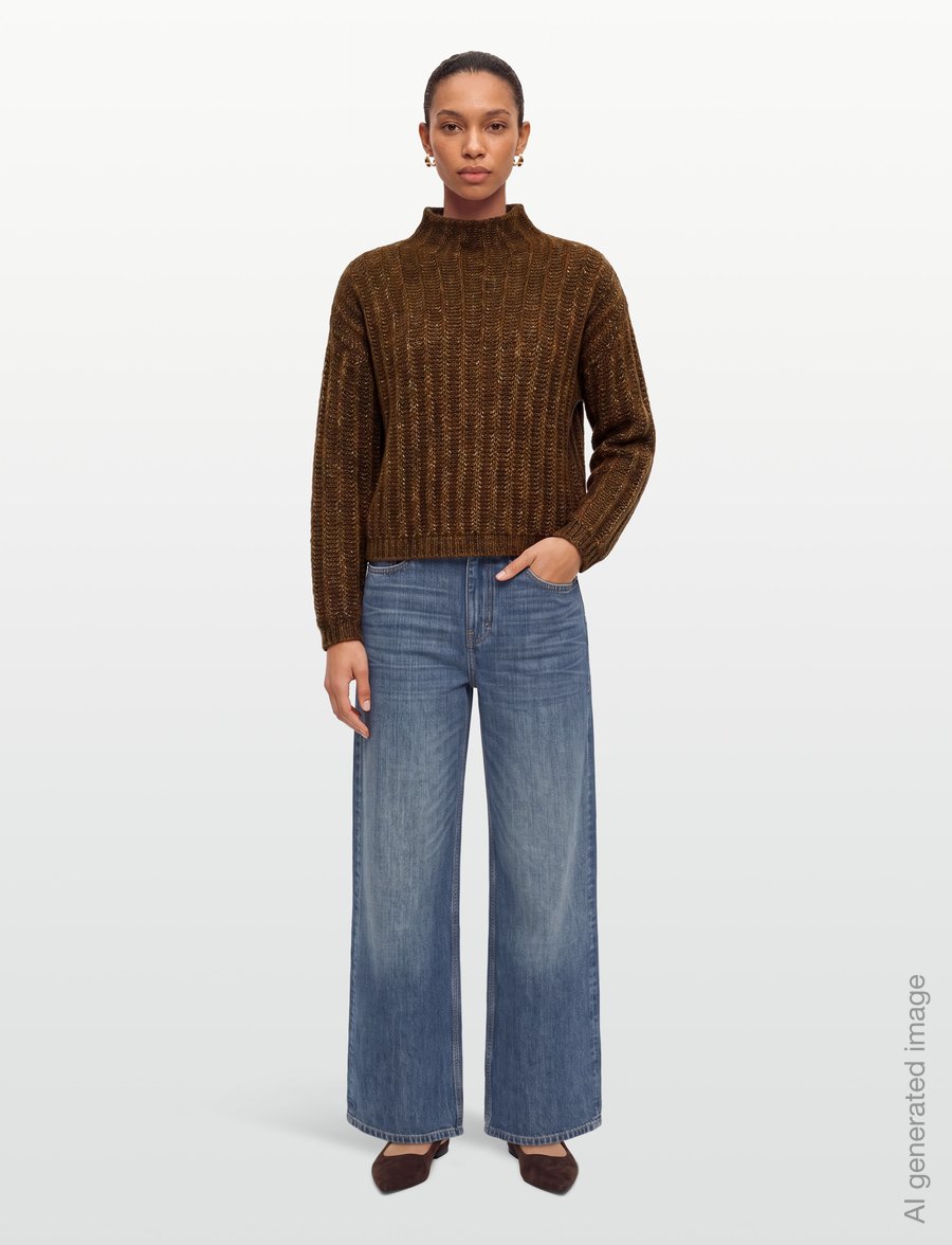 HUGO - Safineyny - jumpers - brown overflow - 0