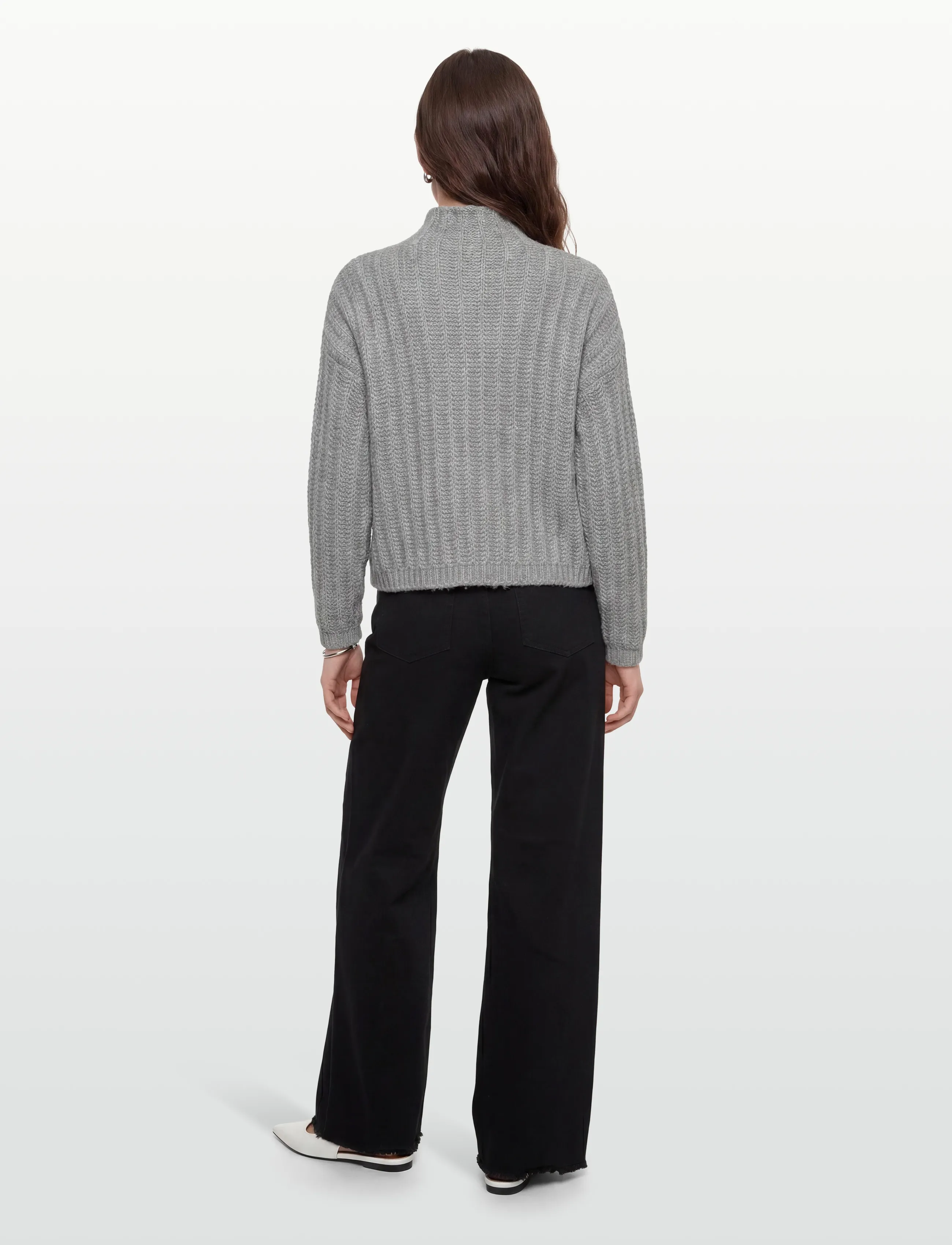 HUGO - Safineyny - rollkragenpullover - medium grey - 4