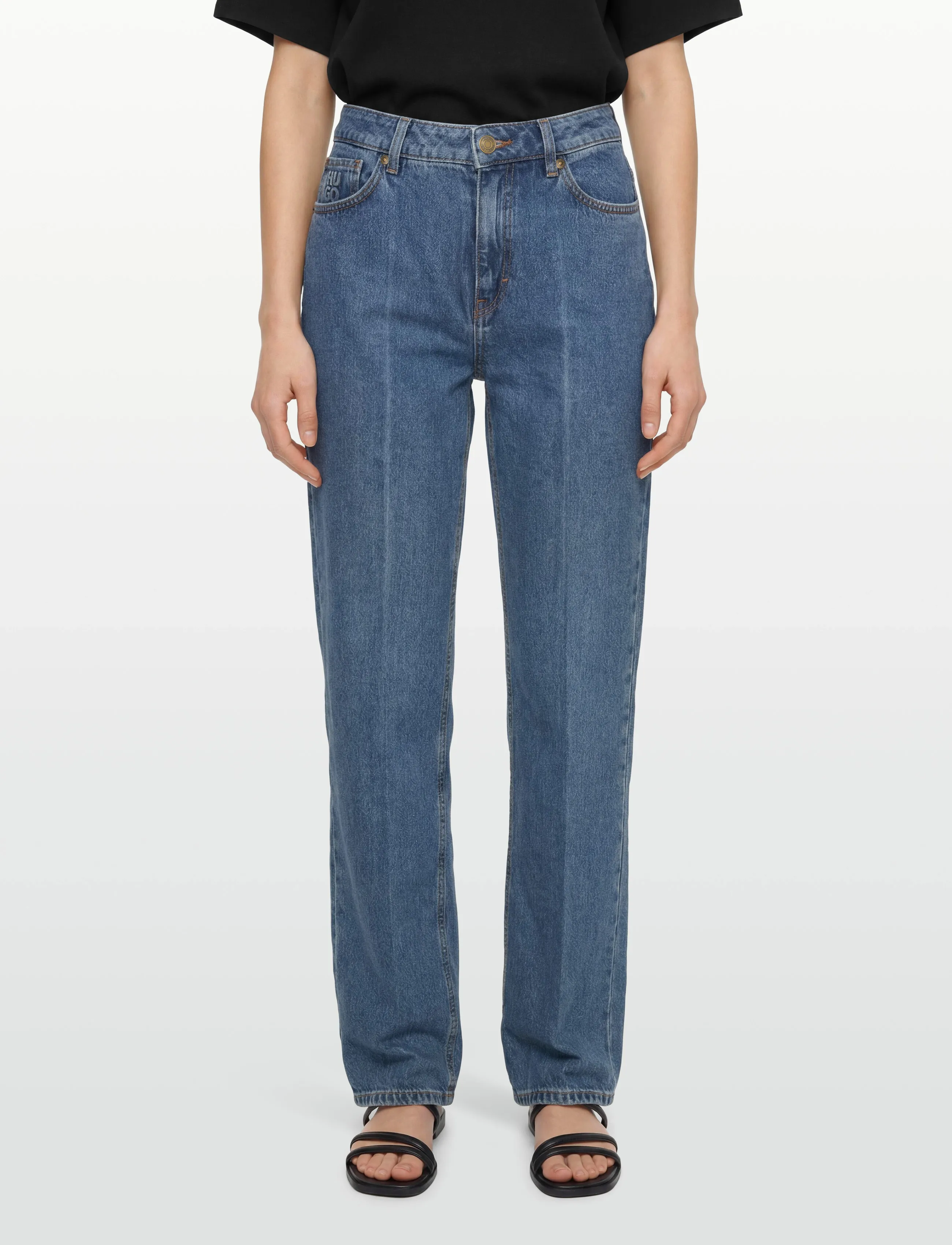 HUGO - 937_14 - straight jeans - navy - 3