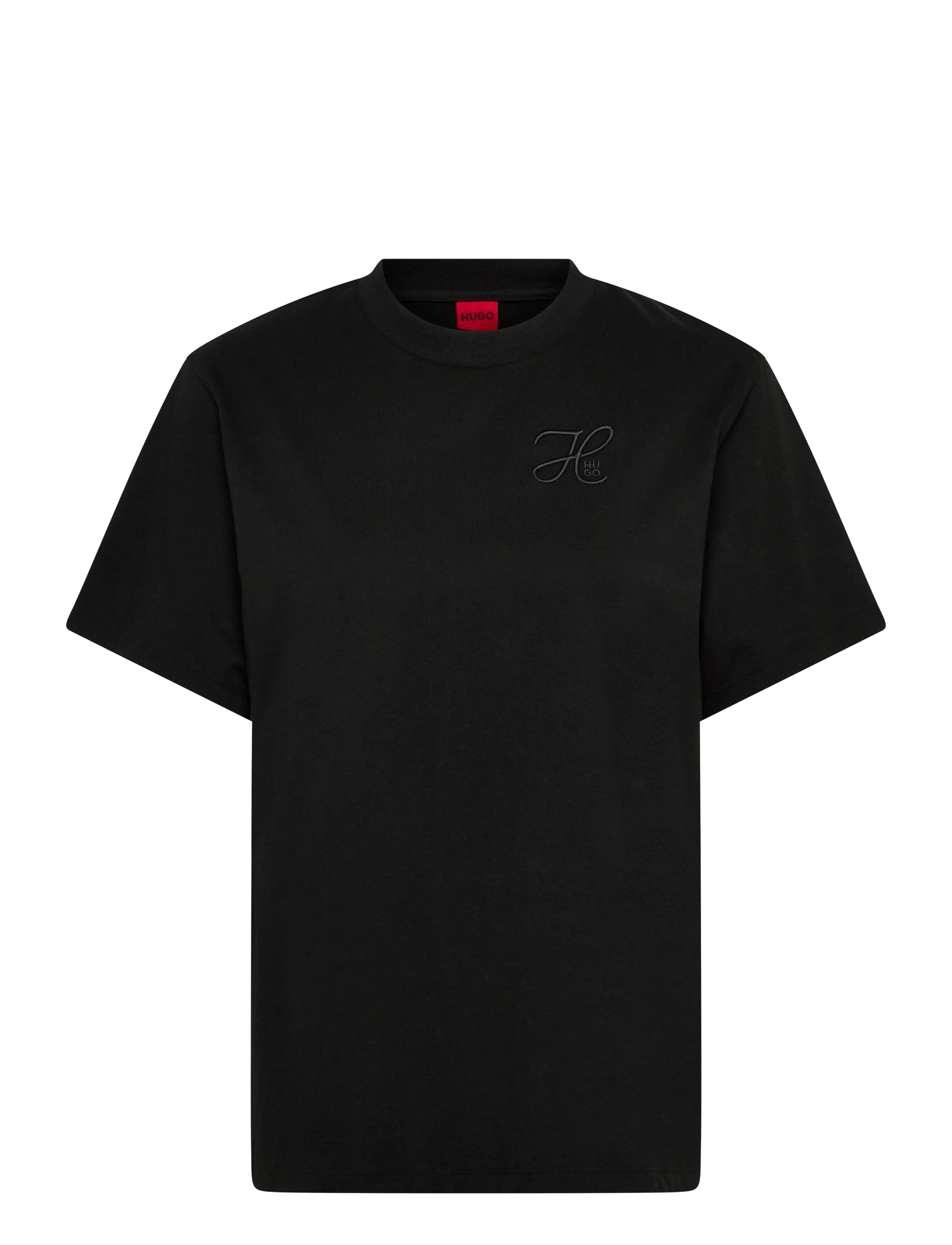 HUGO Vintage Tee_19 - BOSS - BLACK / black