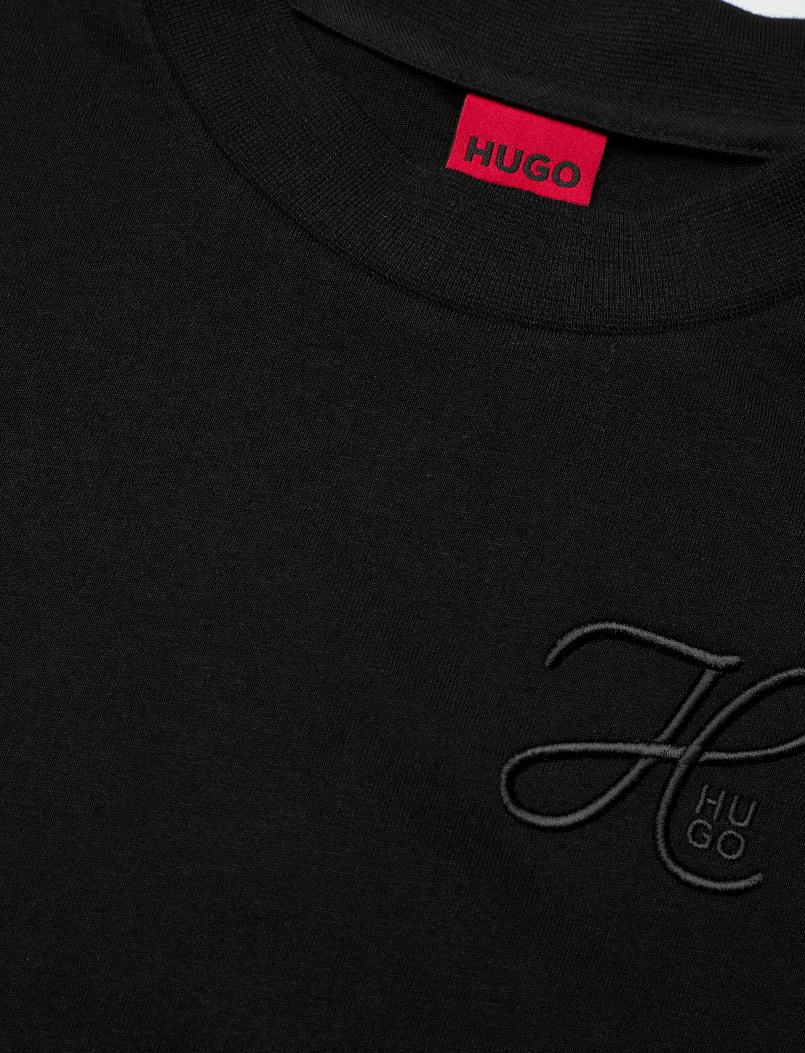 HUGO - Vintage Tee_19 - t-shirts - black - 2