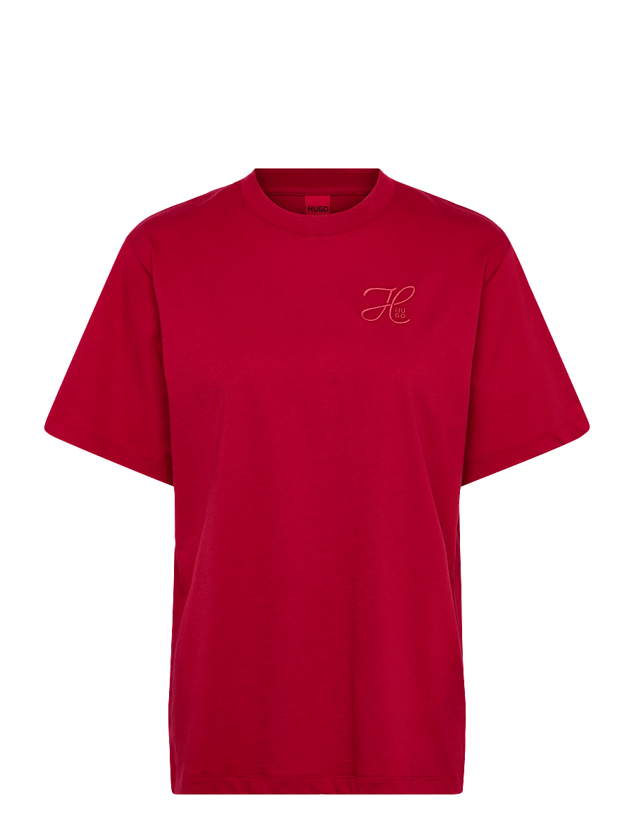 HUGO - Vintage Tee_19 - t-shirts - medium red - 1