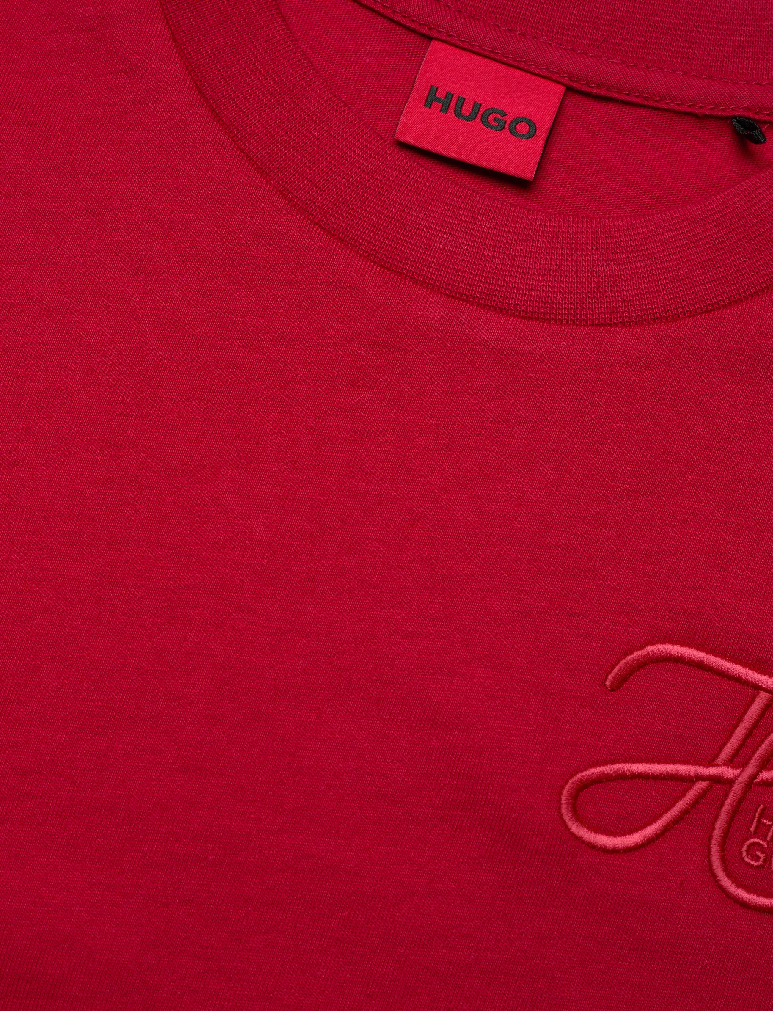 HUGO - Vintage Tee_19 - t-shirts - medium red - 2