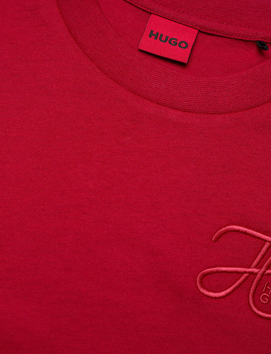 HUGO - Vintage Tee_19 - t-shirts - medium red - 5