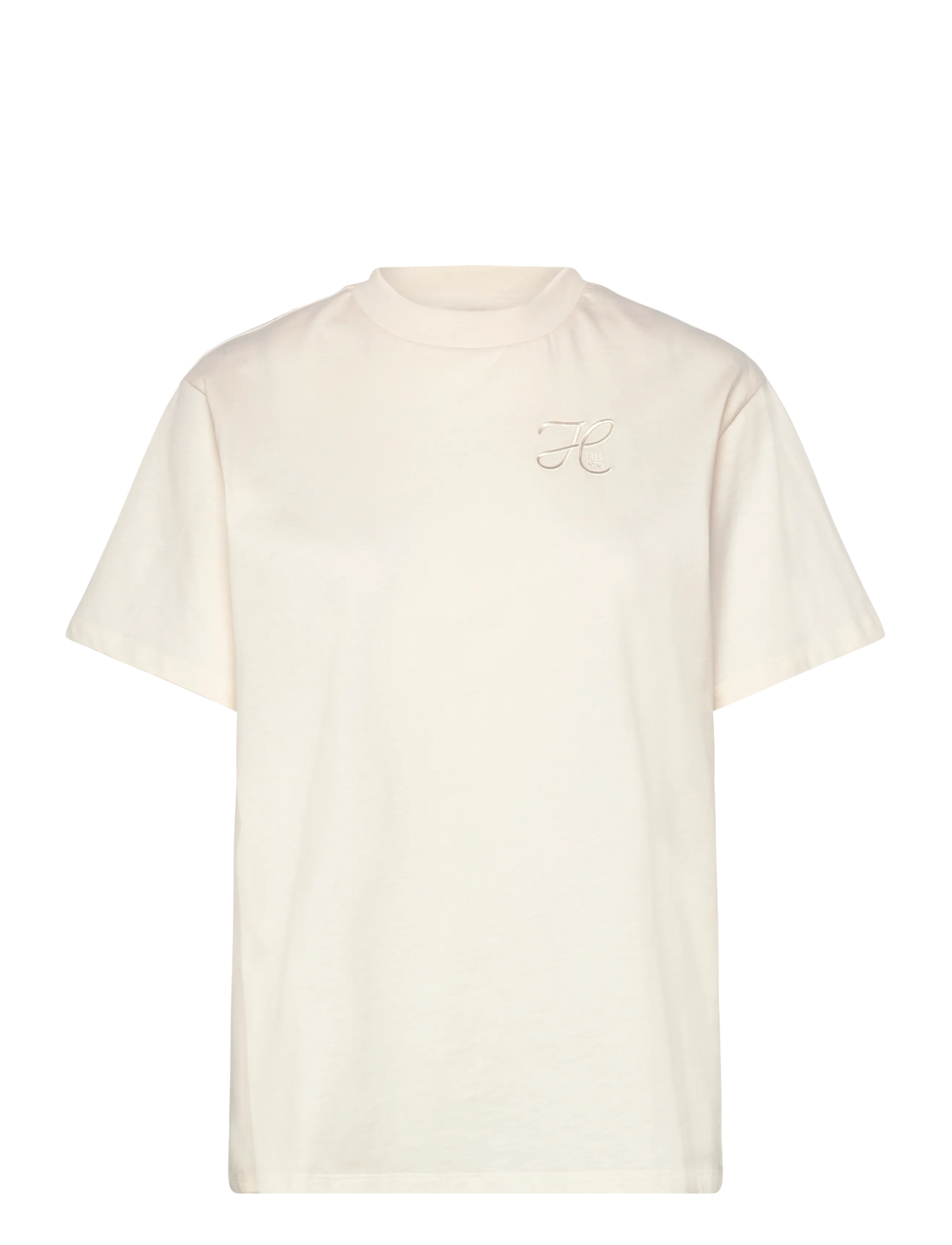 HUGO Vintage Tee_19 - BOSS - OPEN WHITE / cream