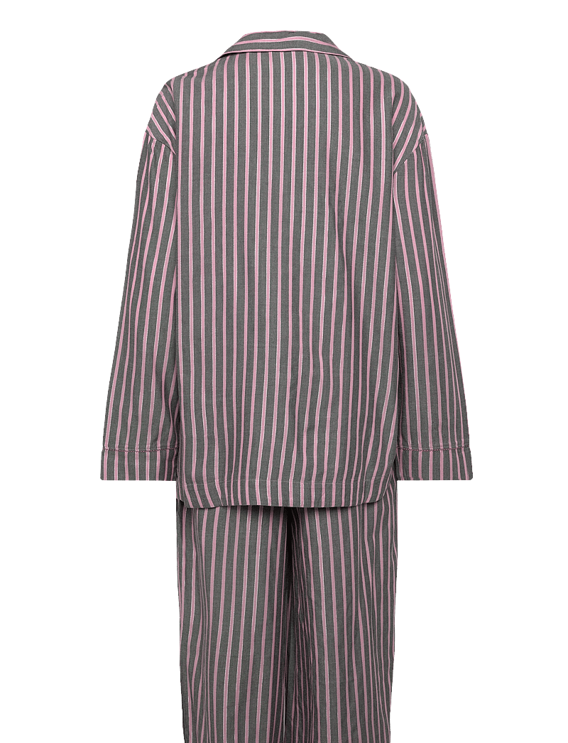 HUGO - FLANNEL ST_LONG SET - pyjamas - open grey - 1