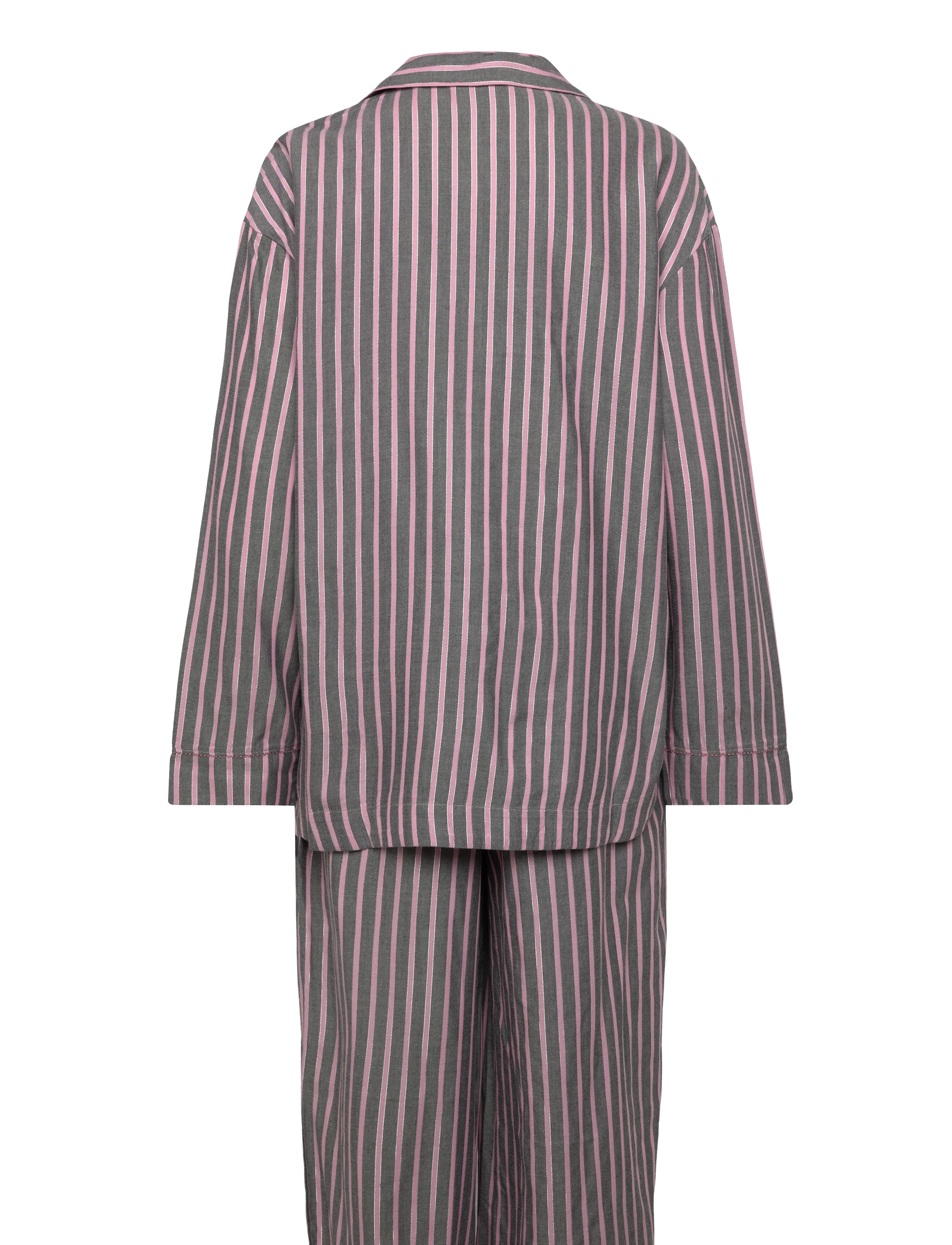 HUGO - FLANNEL ST_LONG SET - náttföt - open grey - 1
