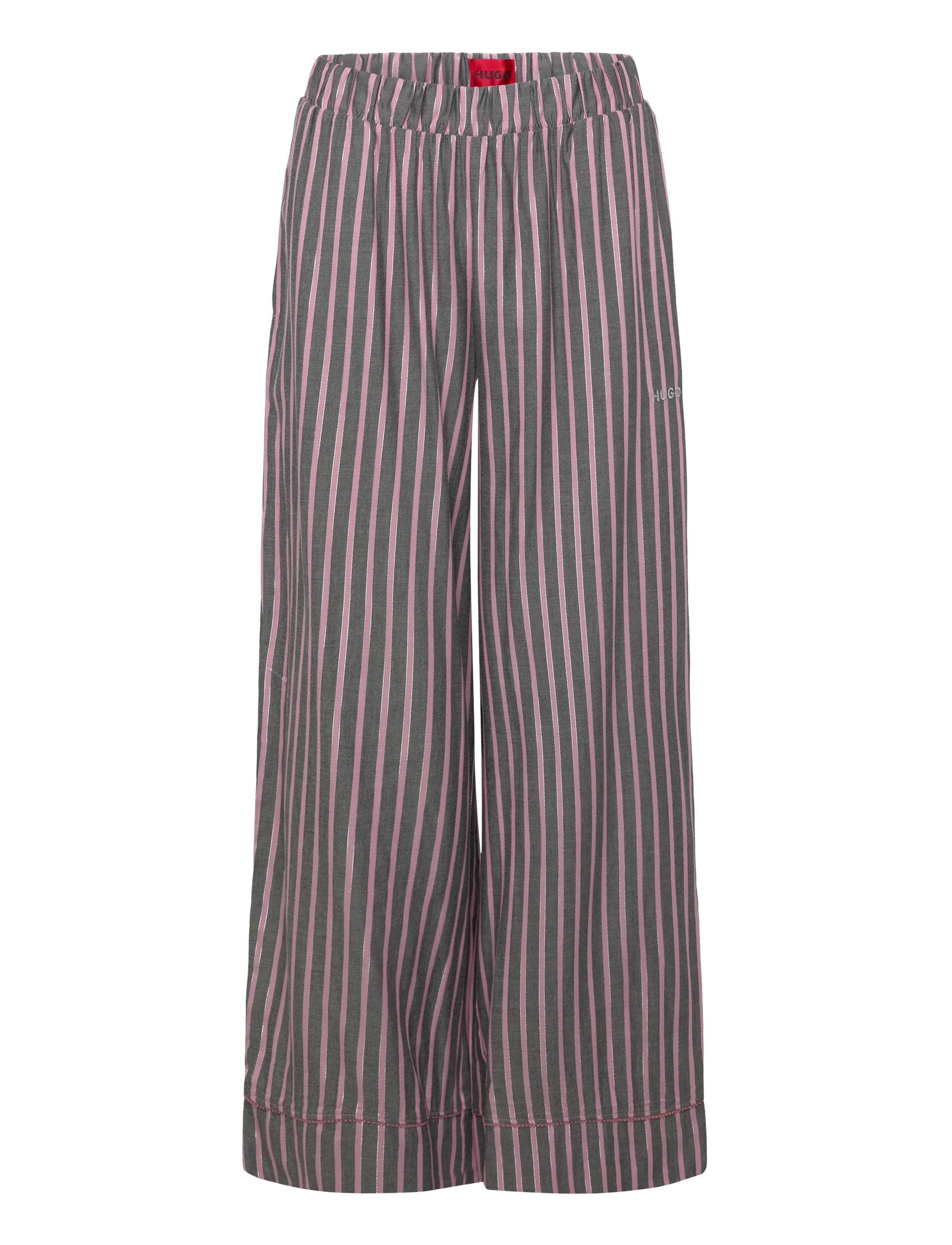 HUGO - FLANNEL ST_LONG SET - náttföt - open grey - 2