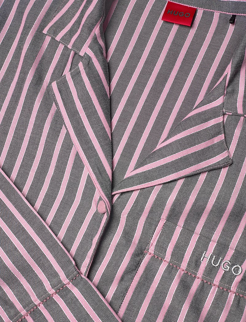 HUGO - FLANNEL ST_LONG SET - pyjamas - open grey - 4