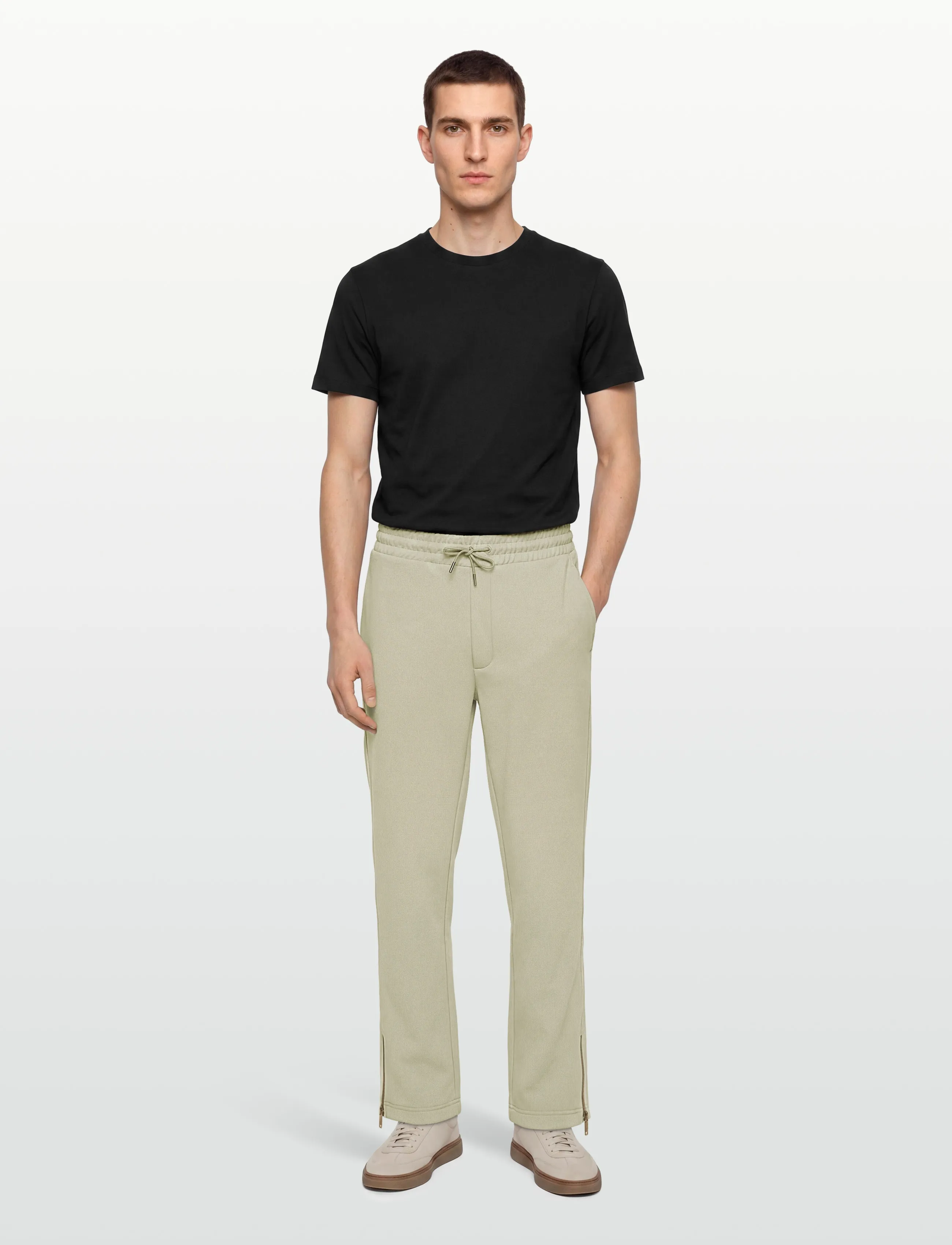 HUGO Dolos - Casual bukser - LIGHT/PASTEL GREEN / silver