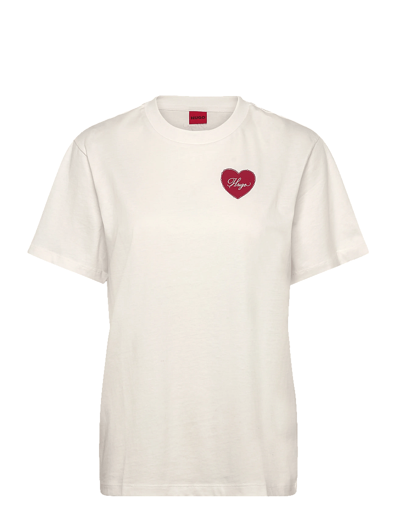 HUGO - Vintage Tee_20 - t-shirts - natural - 0