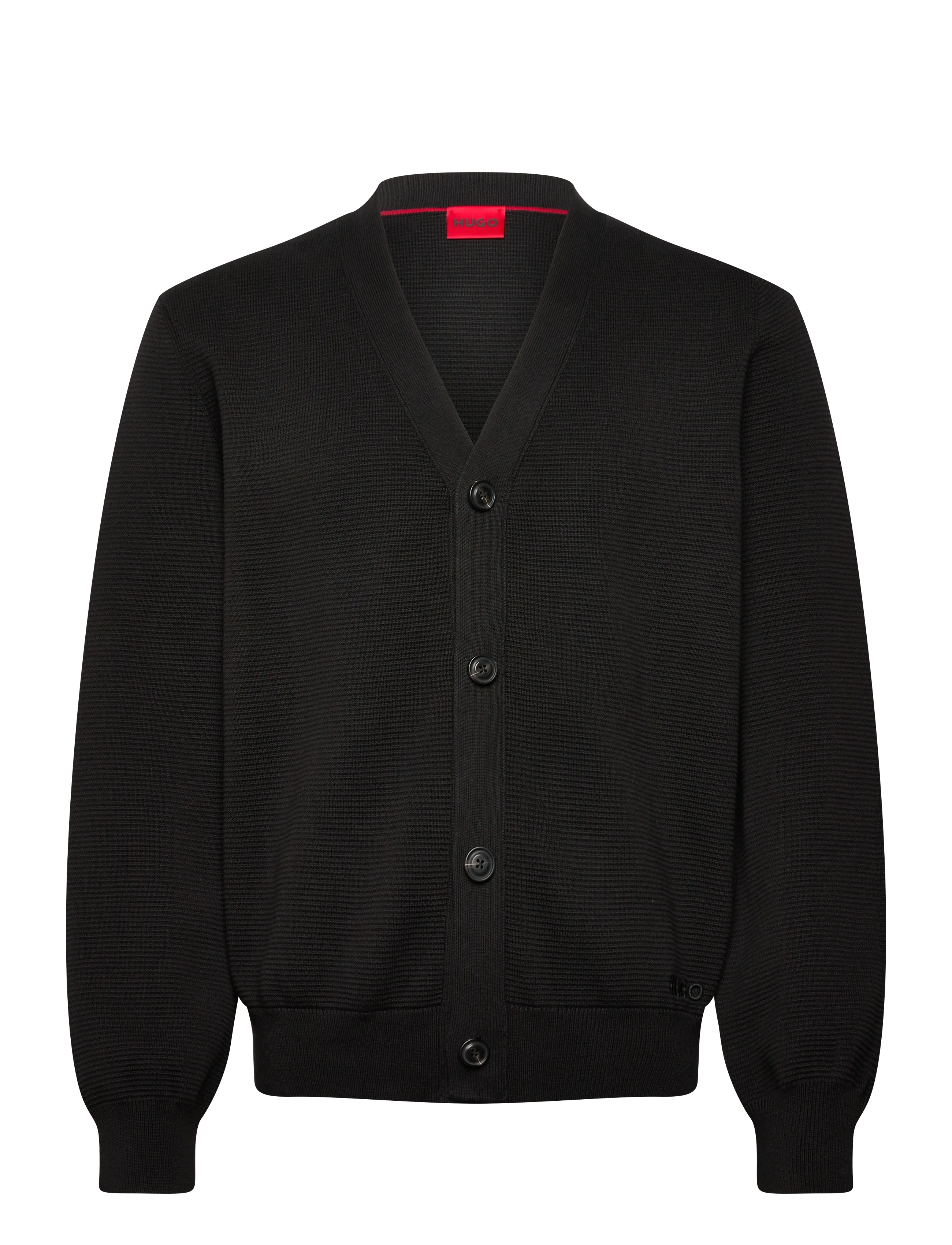 HUGO San Jared-C, S, Black, Strik > Cardigans, Herre