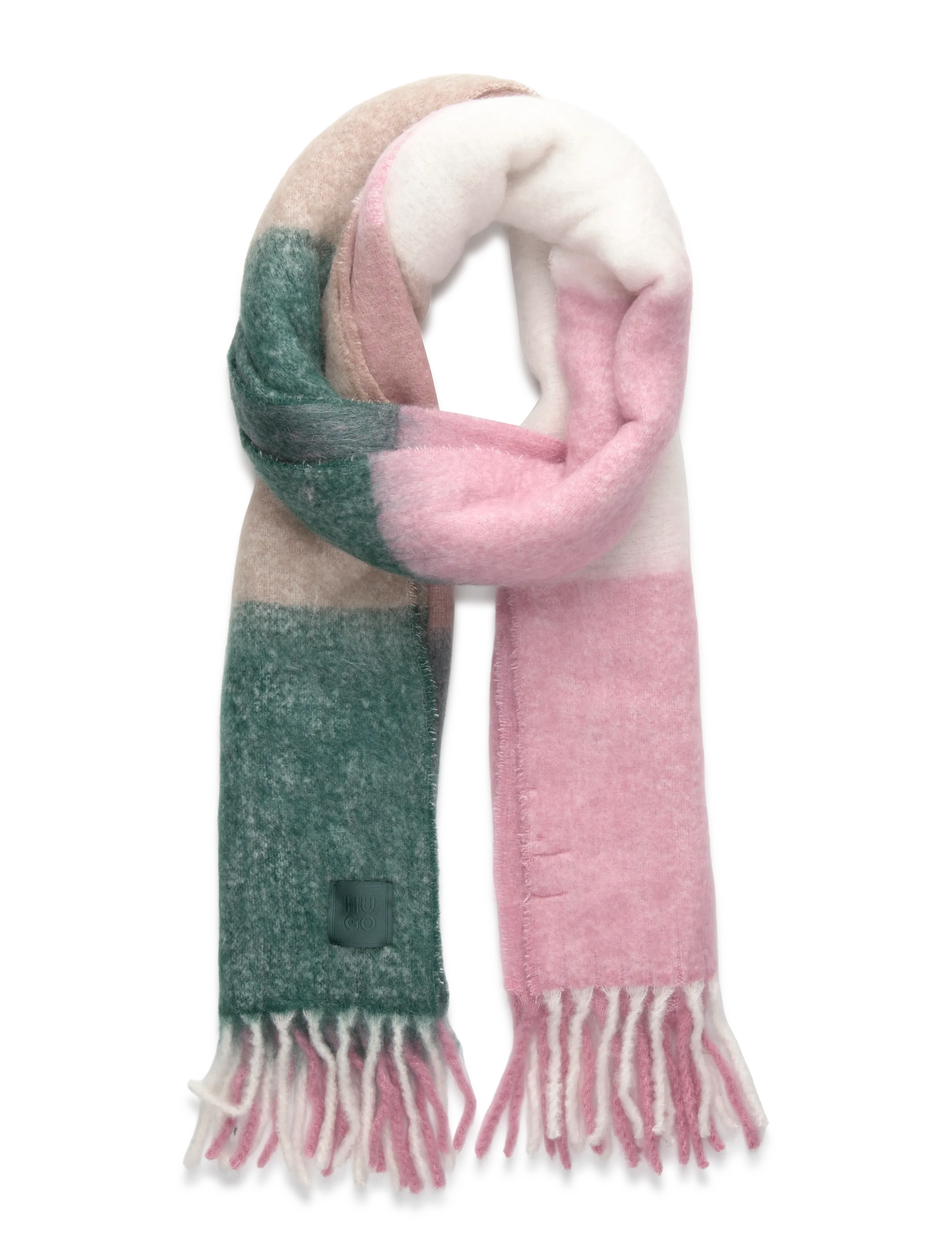 HUGO Elyza_46*200 - Winterschals - OPEN PINK / multi