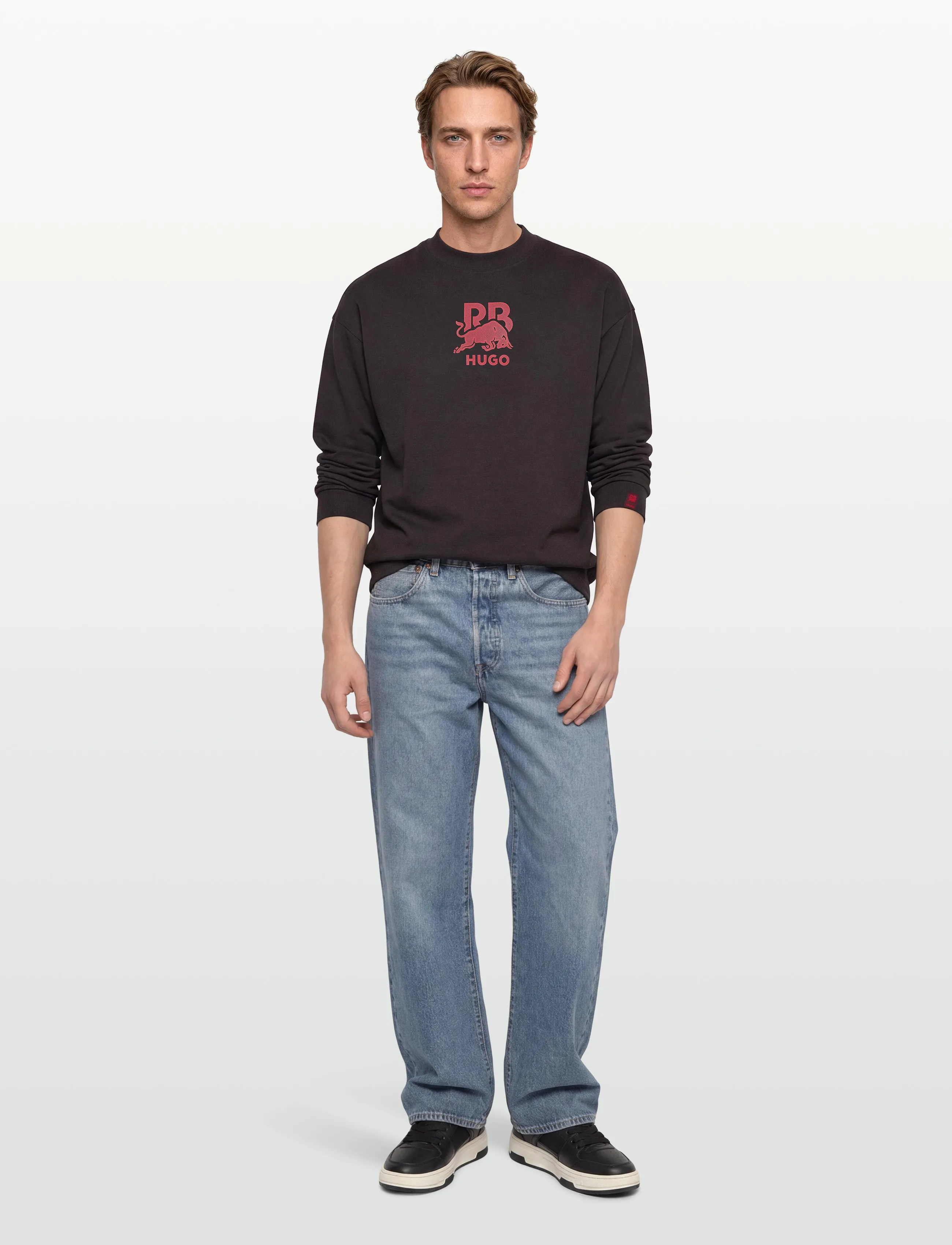 HUGO Doverlo_RB - Kleidung - DARK BROWN / black