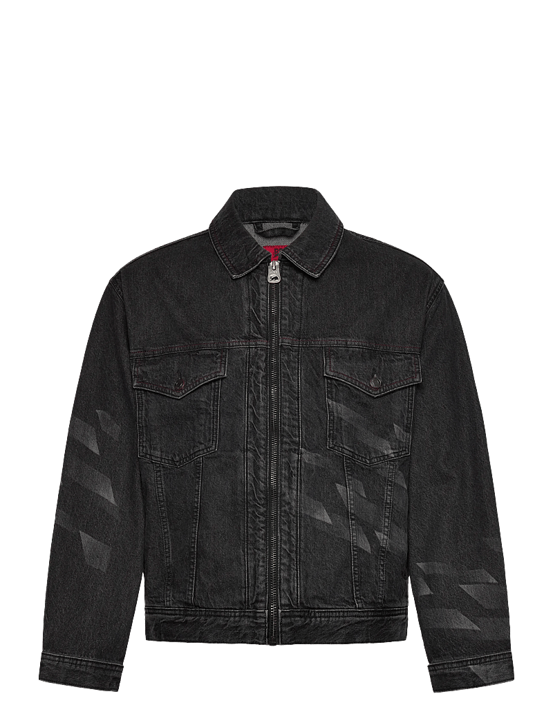 HUGO - HUGO092_RB - ofodrade jeansjackor - black - 0