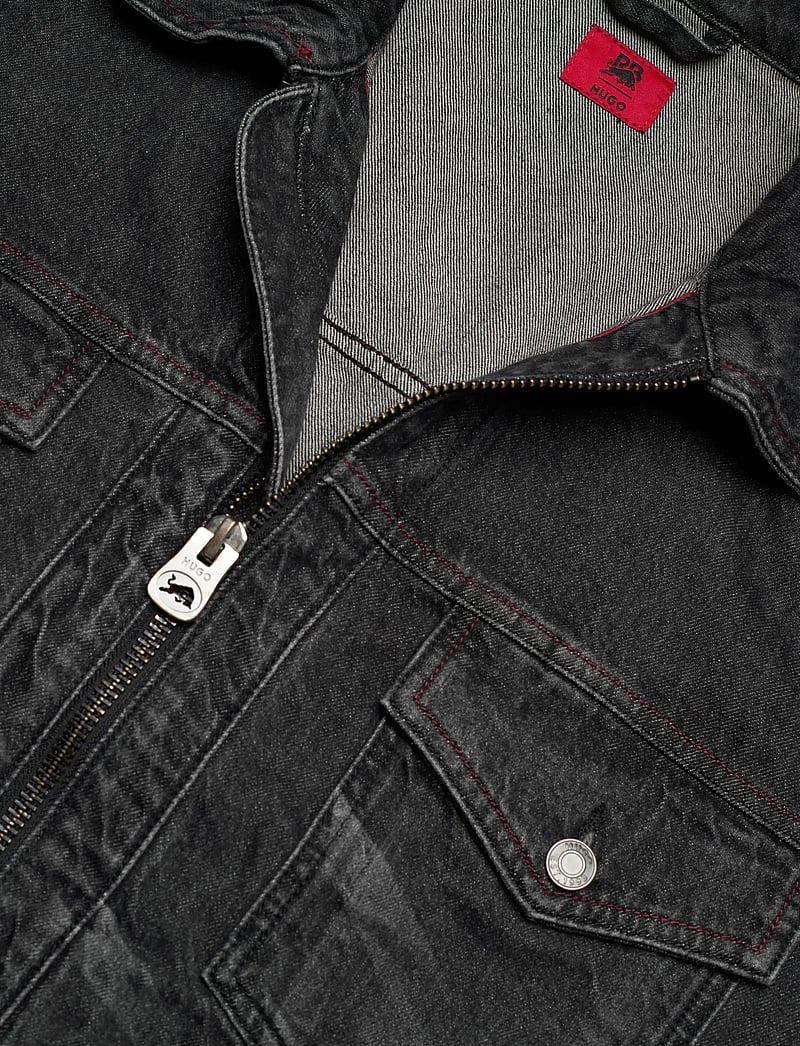 HUGO - HUGO092_RB - ofodrade jeansjackor - black - 2